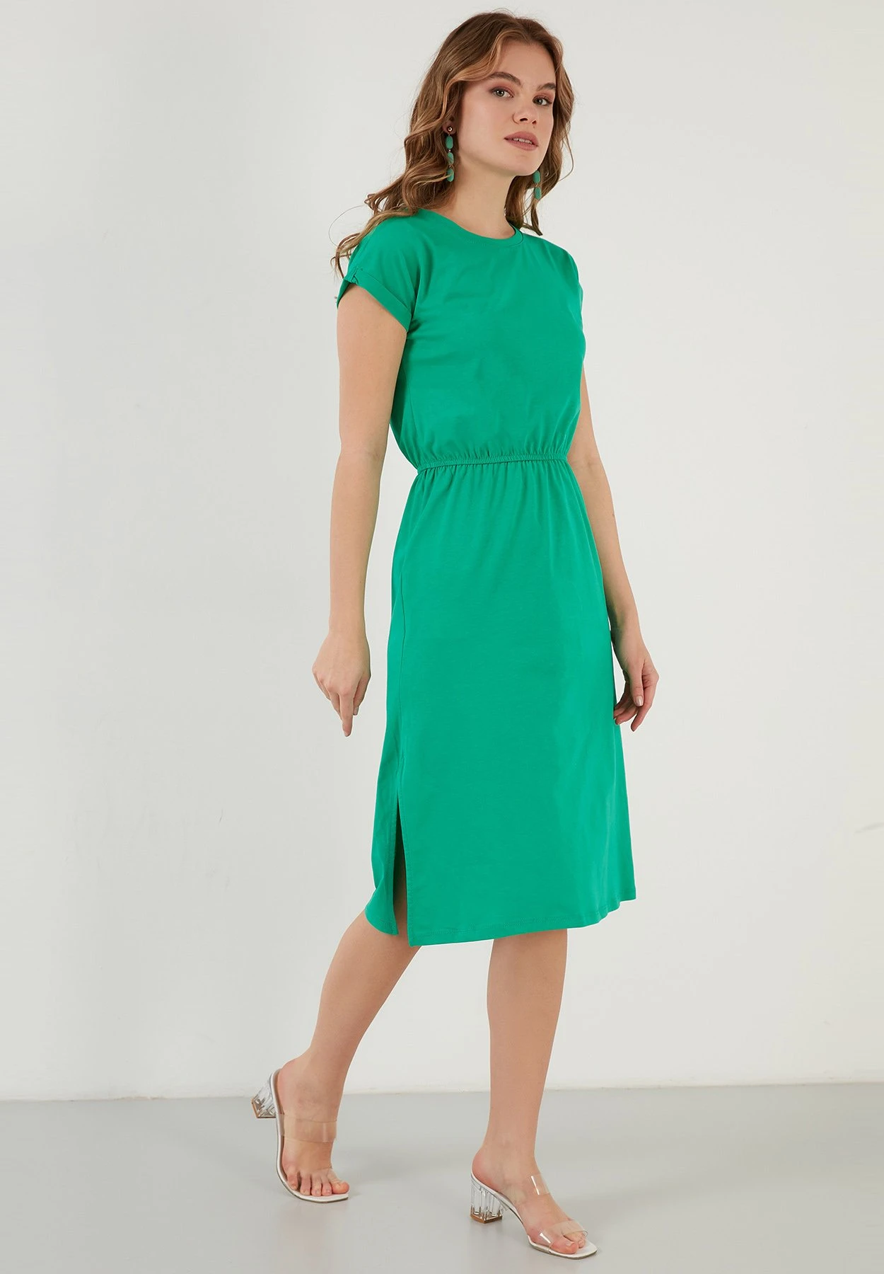 LELA Short Sleeve Midi - Jurk - Benetton Color - Image 2