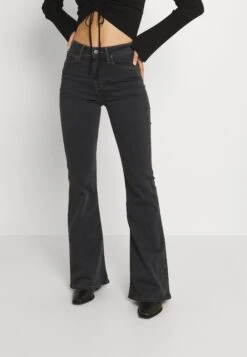 Lee Breese - Flared Jeans - Washed Black