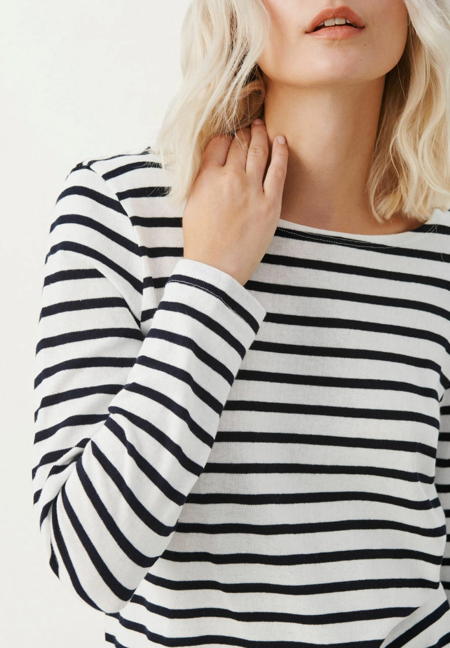 Part Two Vinka - Longsleeve - Dark Navy Stripe - Image 4