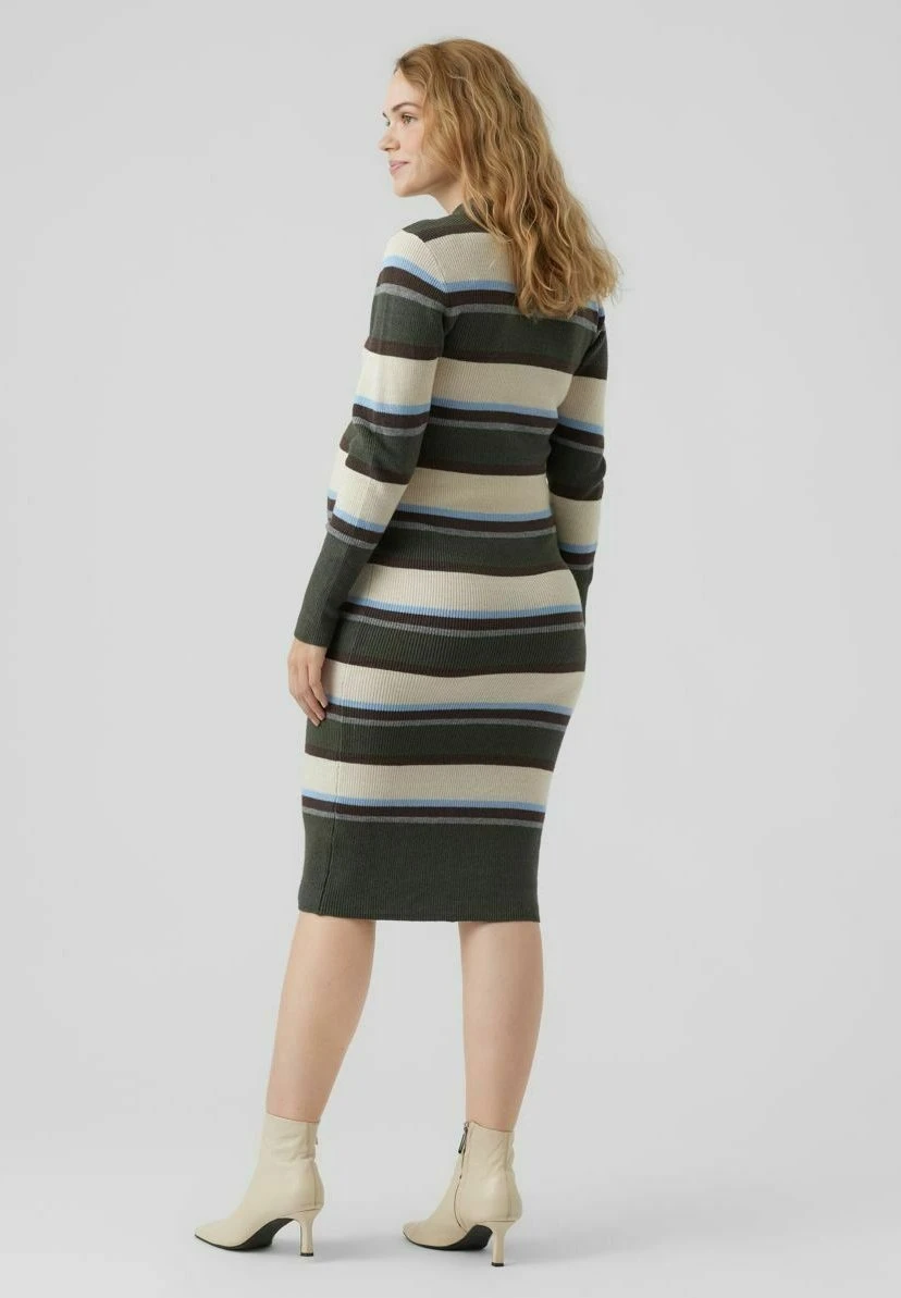 Mamalicious Mlcasey - Gebreide Jurk - Whitecap Gray - Image 2