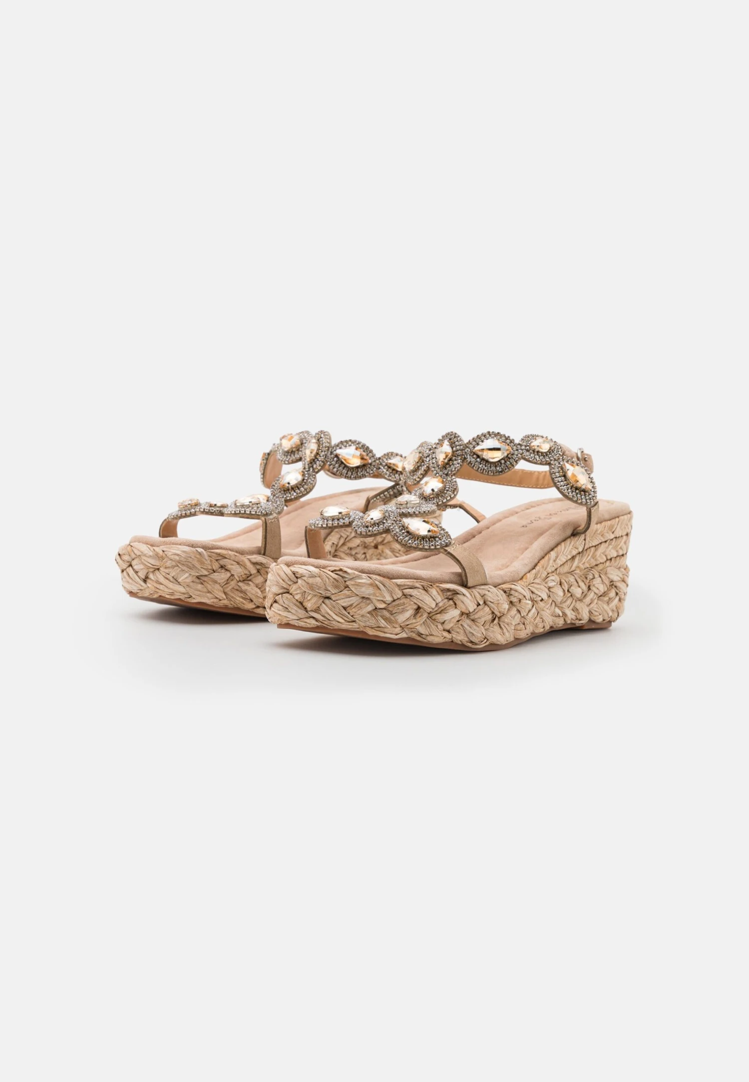 Alma En Pena Sandalen Met Sleehak - Beige - Image 3