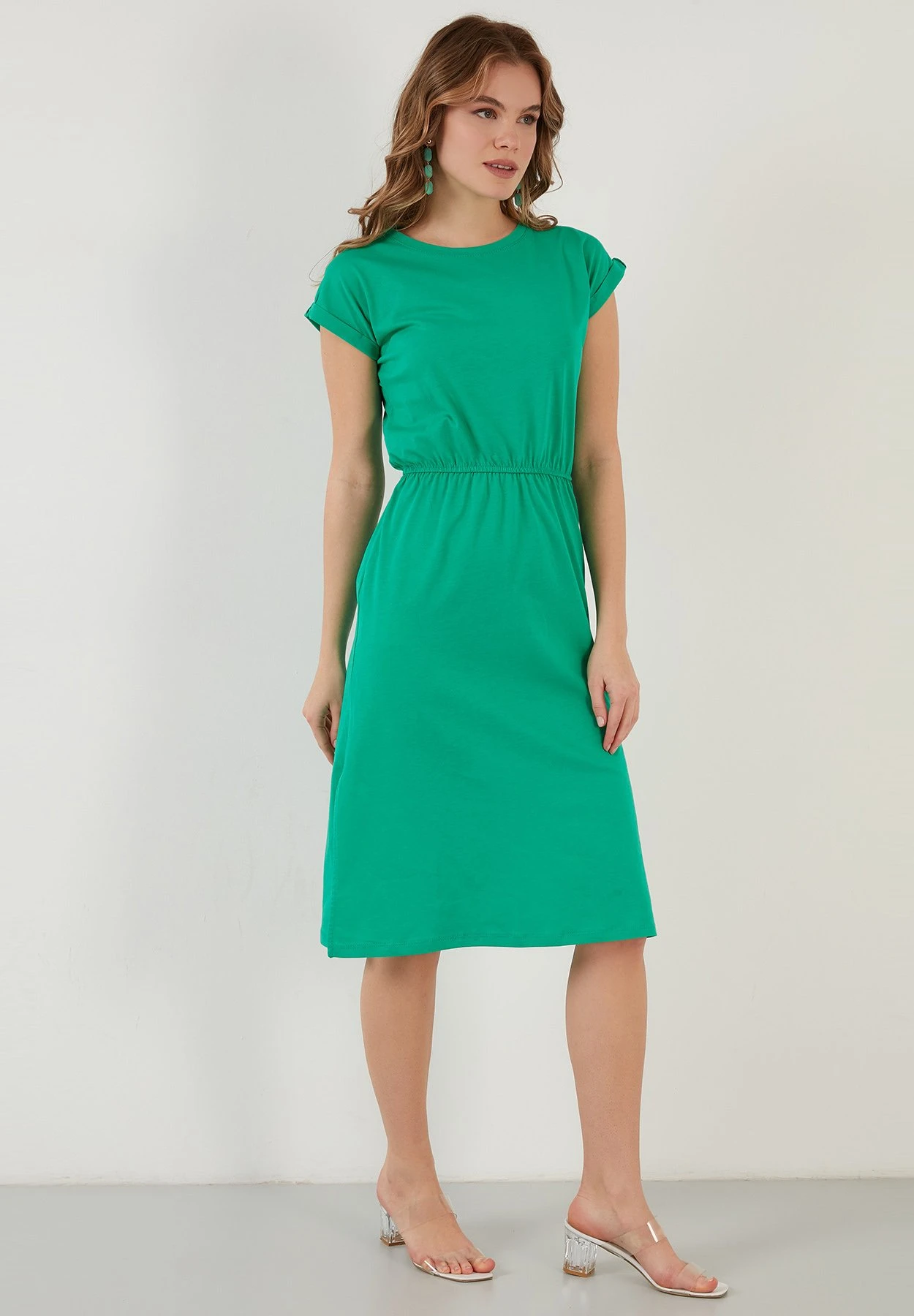 LELA Short Sleeve Midi - Jurk - Benetton Color - Image 3