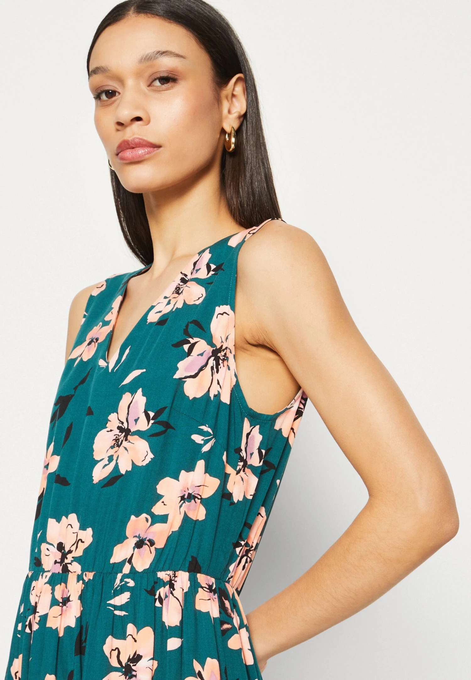 Anna Field Maxi-Jurk - Dark Green/Pink - Image 6