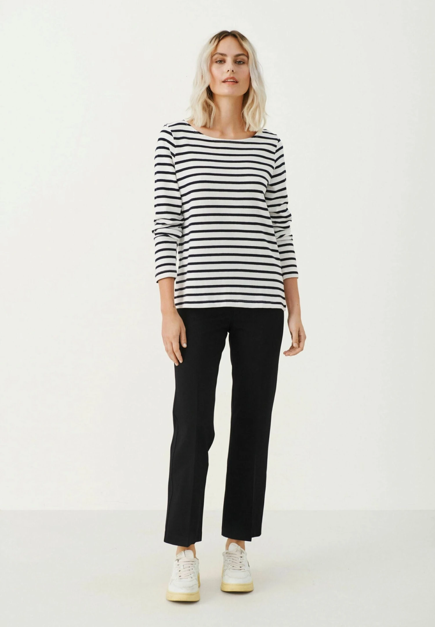 Part Two Vinka - Longsleeve - Dark Navy Stripe - Image 2