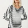 Part Two Vinka - Longsleeve - Dark Navy Stripe