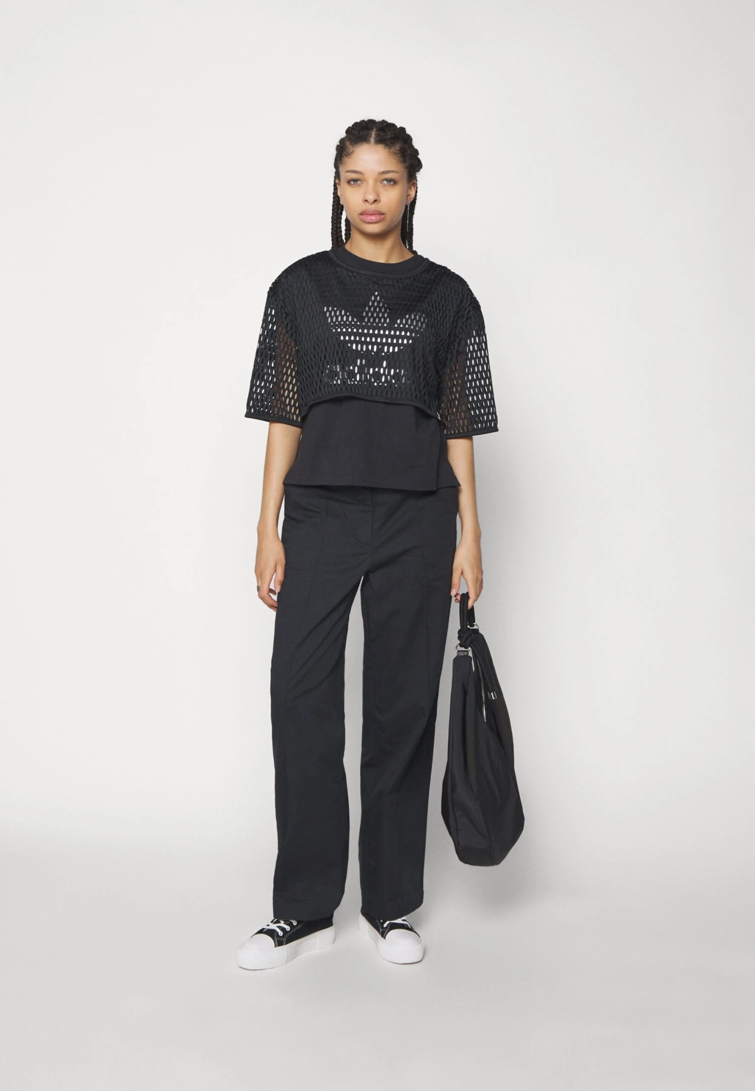 Adidas Originals Big Logo Tee 2 In 1 - T-Shirt Print - Black - Image 6