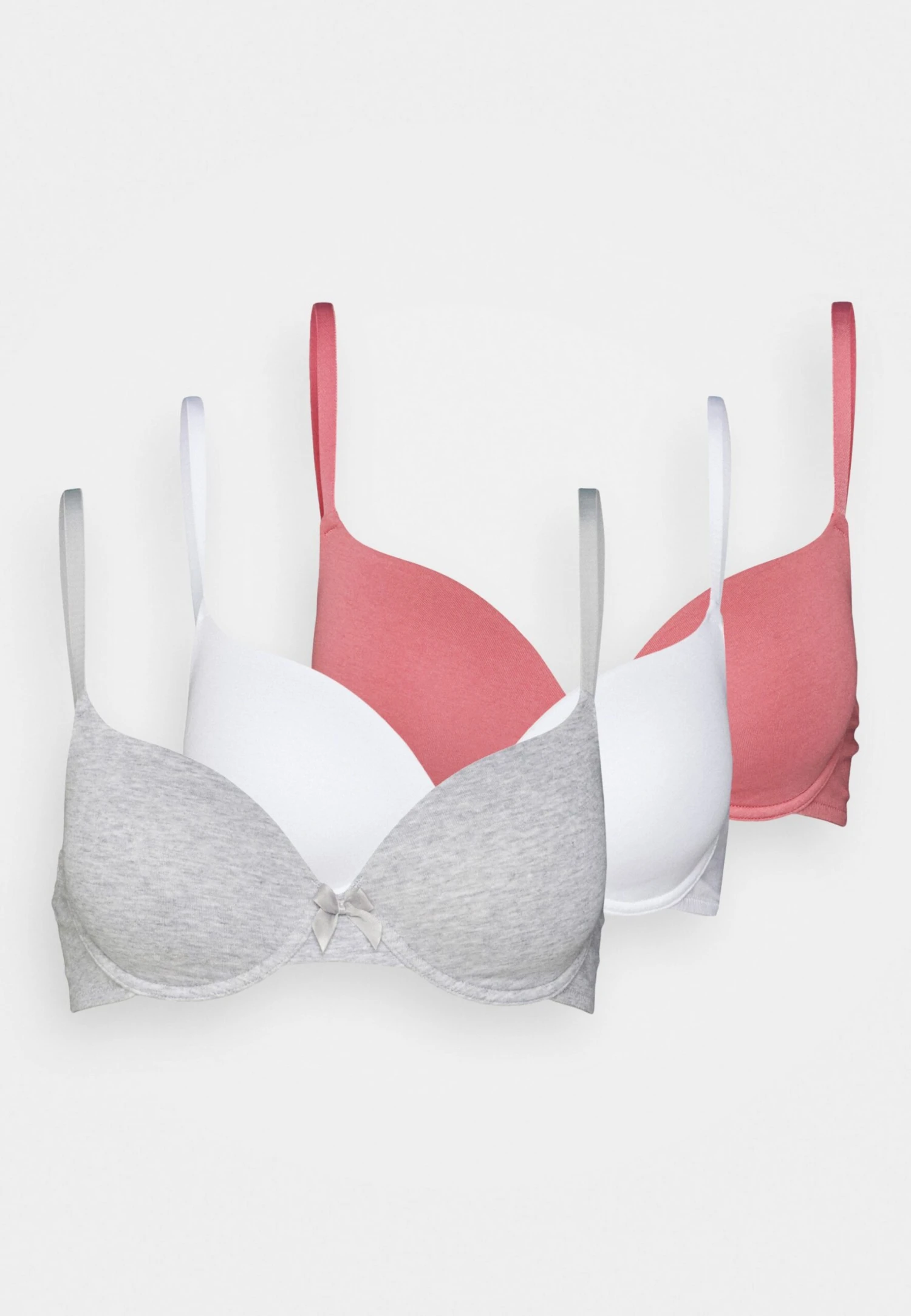 Anna Field Sunlight 3Pack Tshirt Bra - T-Shirt Bh - Pink/Grey/White - Image 6