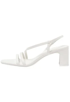 PULL & BEAR Absatz Mit Gekreuzten Riemen - Sandalen - White
