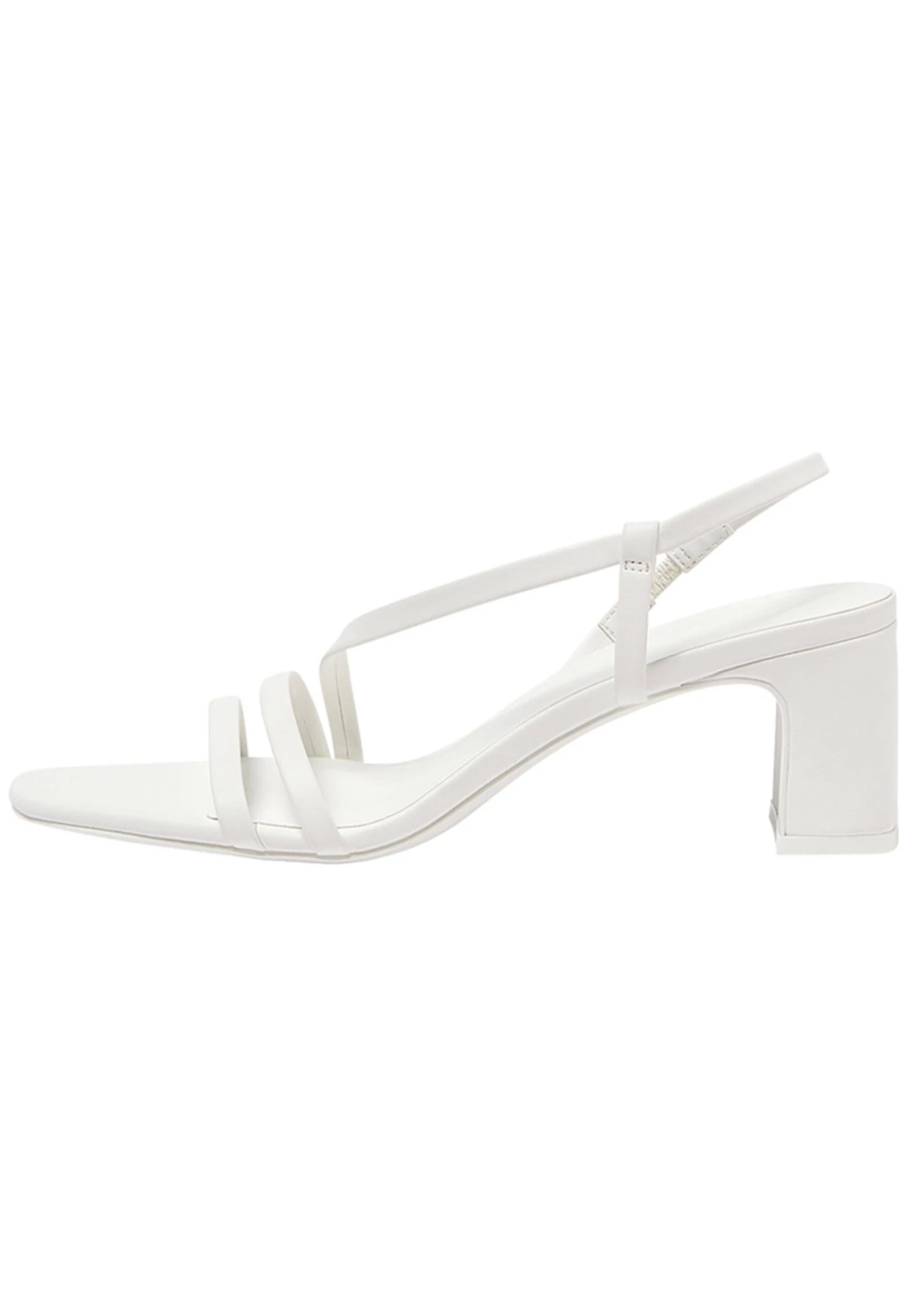 PULL & BEAR Absatz Mit Gekreuzten Riemen - Sandalen - White