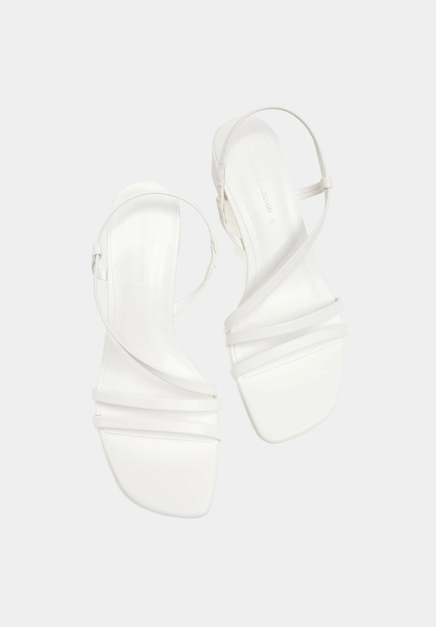 PULL & BEAR Absatz Mit Gekreuzten Riemen - Sandalen - White - Image 3