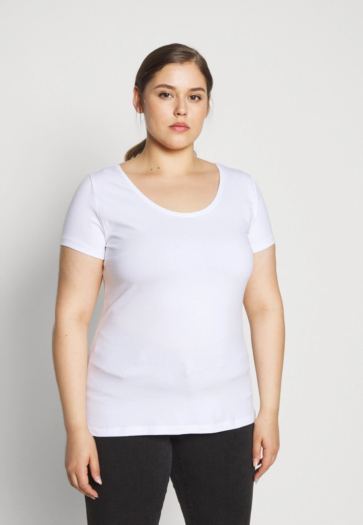 3Er Pack- T-Shirt Basic - White/Black/Dark Grey - Image 5