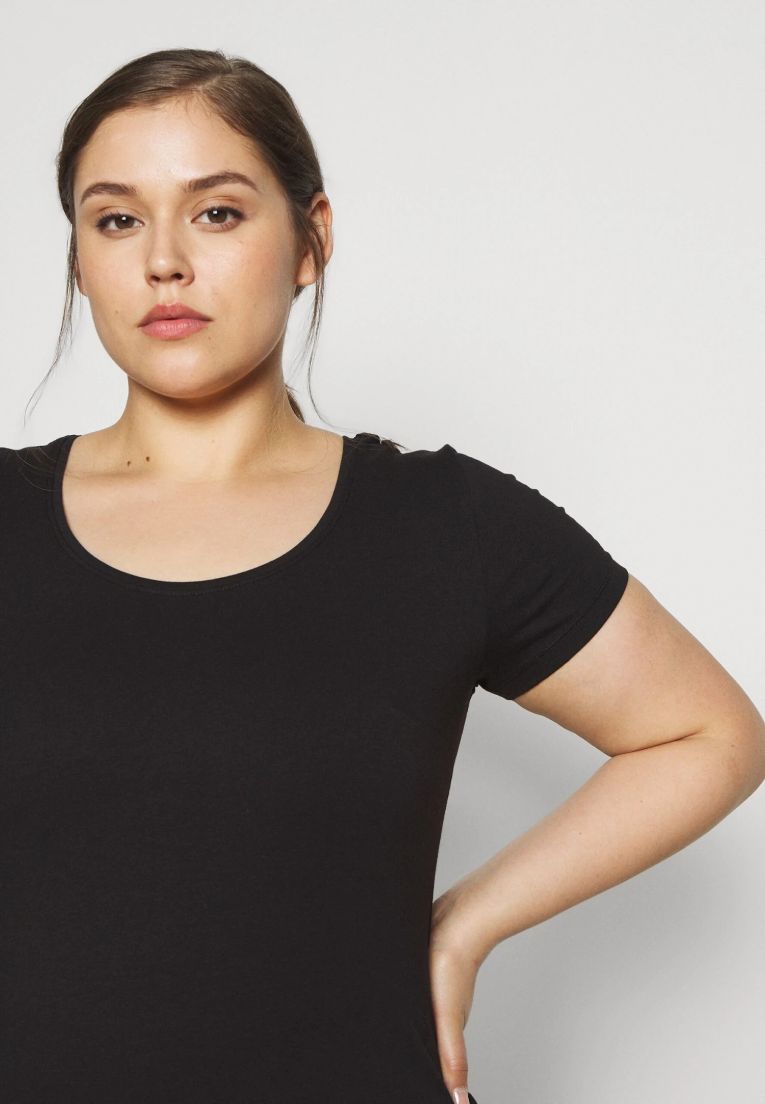 3Er Pack- T-Shirt Basic - White/Black/Dark Grey - Image 6