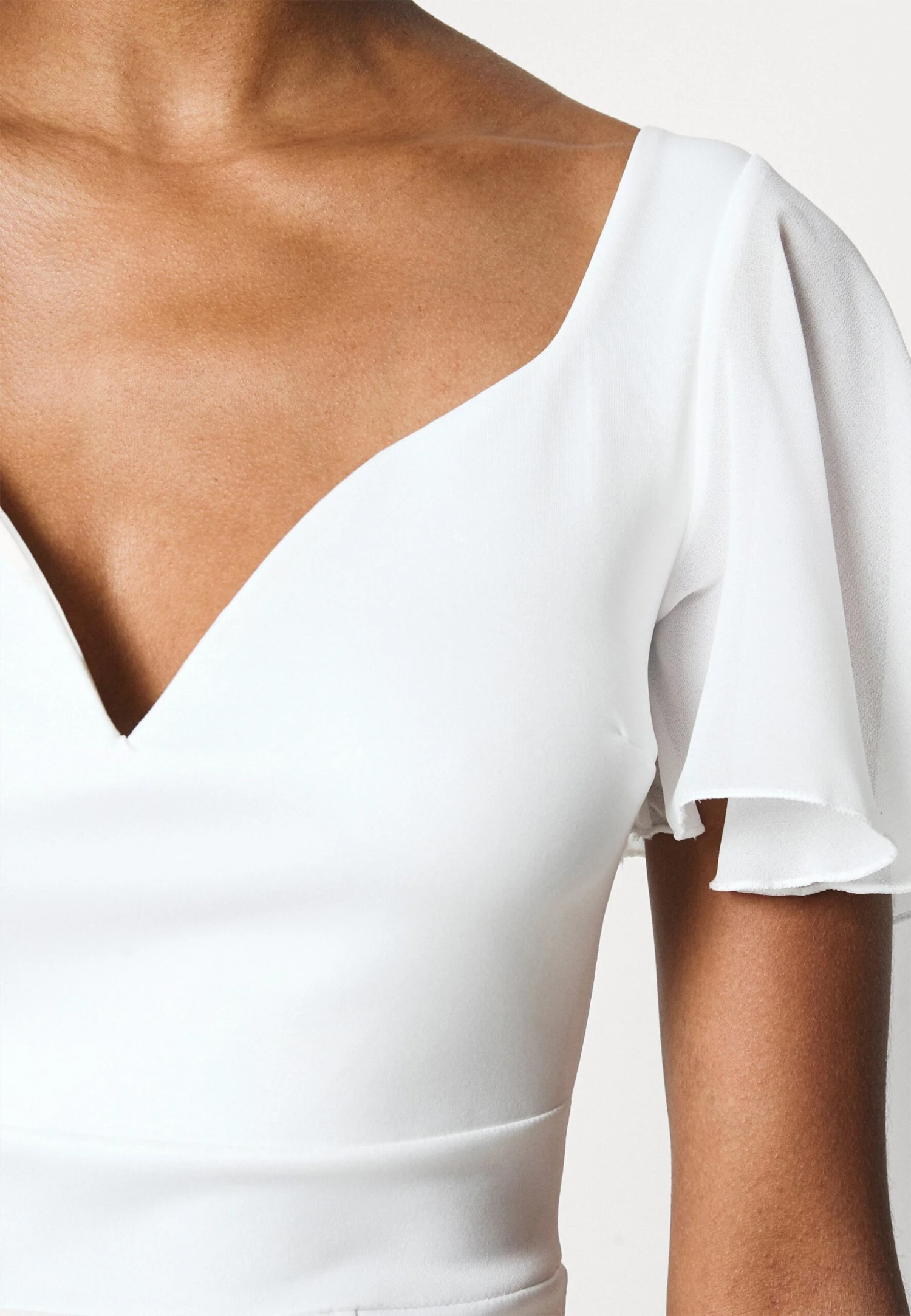 Lembera Sleeve Midi Dress - Etui-Jurk - White - Image 6