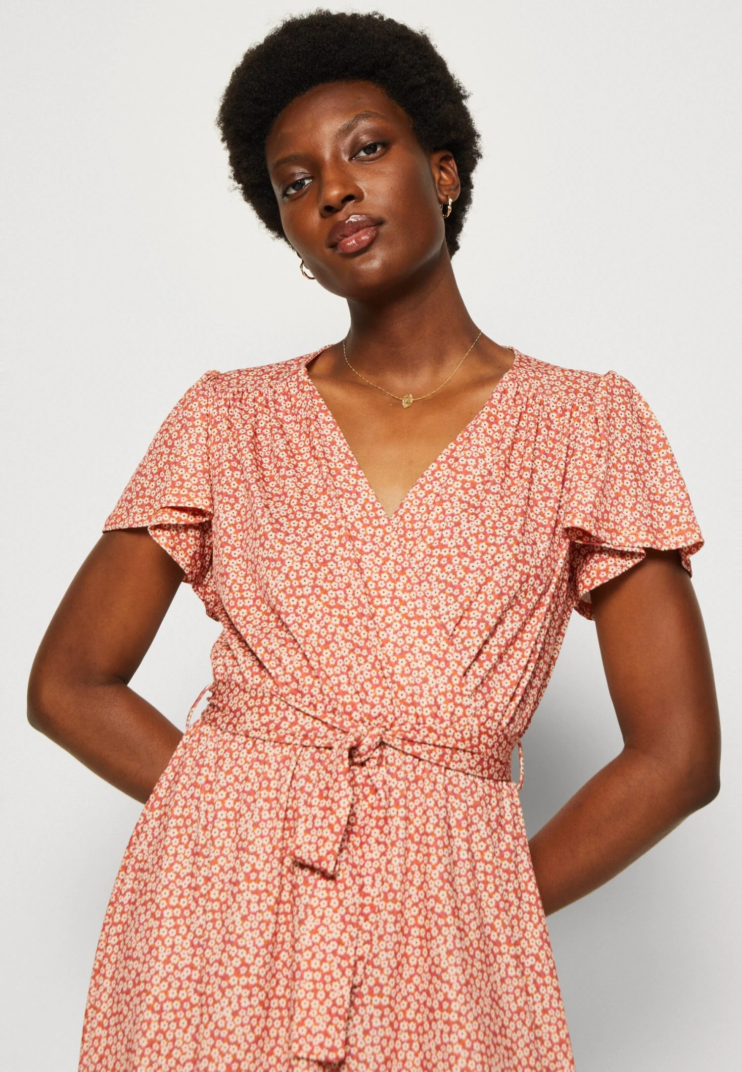 Anna Field Jurk - Brown/White - Image 6