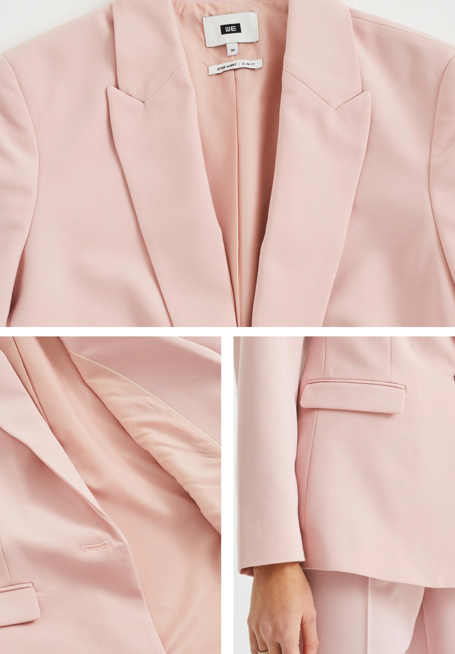 WE FASHION Nauwsluitende - Marly - Blazer - Pink - Image 4