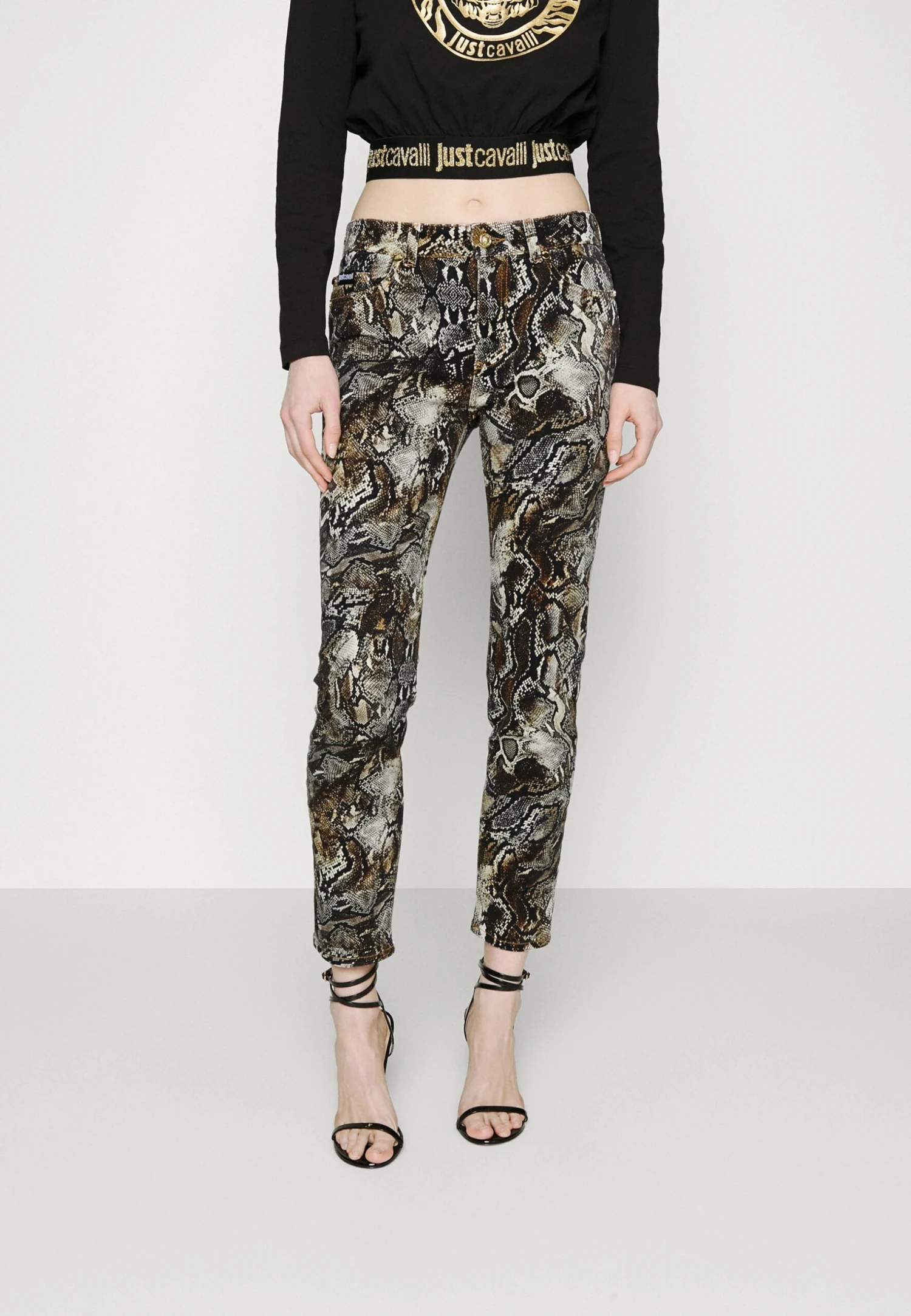 JUST CAVALLI Super Trousers Pocket - Straight Leg Jeans - Honey Mustard