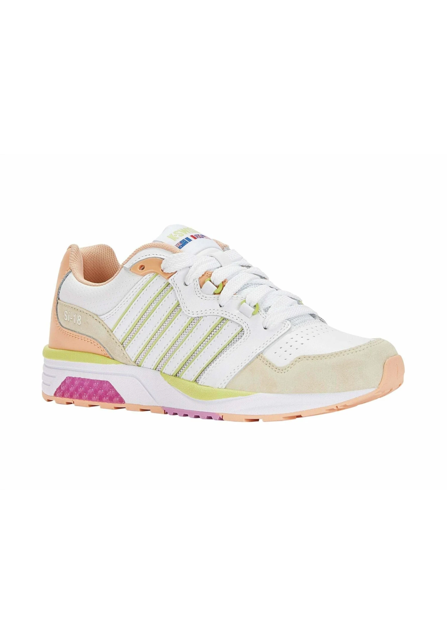 K-Swiss Si-18 Rannell - Sneakers Laag - White Almost Apricot Daquiri Green - Image 2
