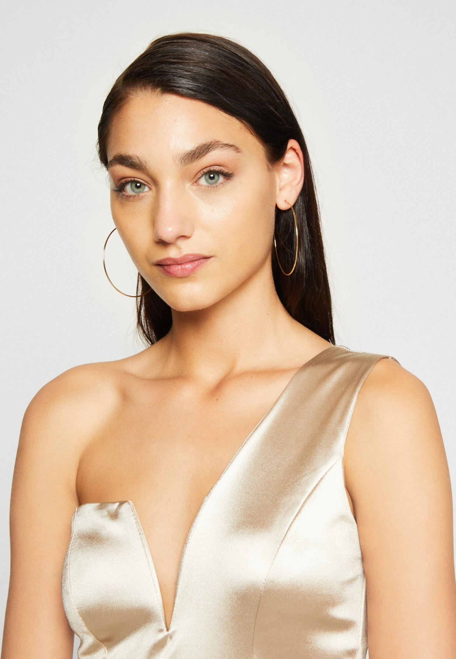 Wal G Evalina One Sleeve Maxi - Galajurk - Champagne - Image 6