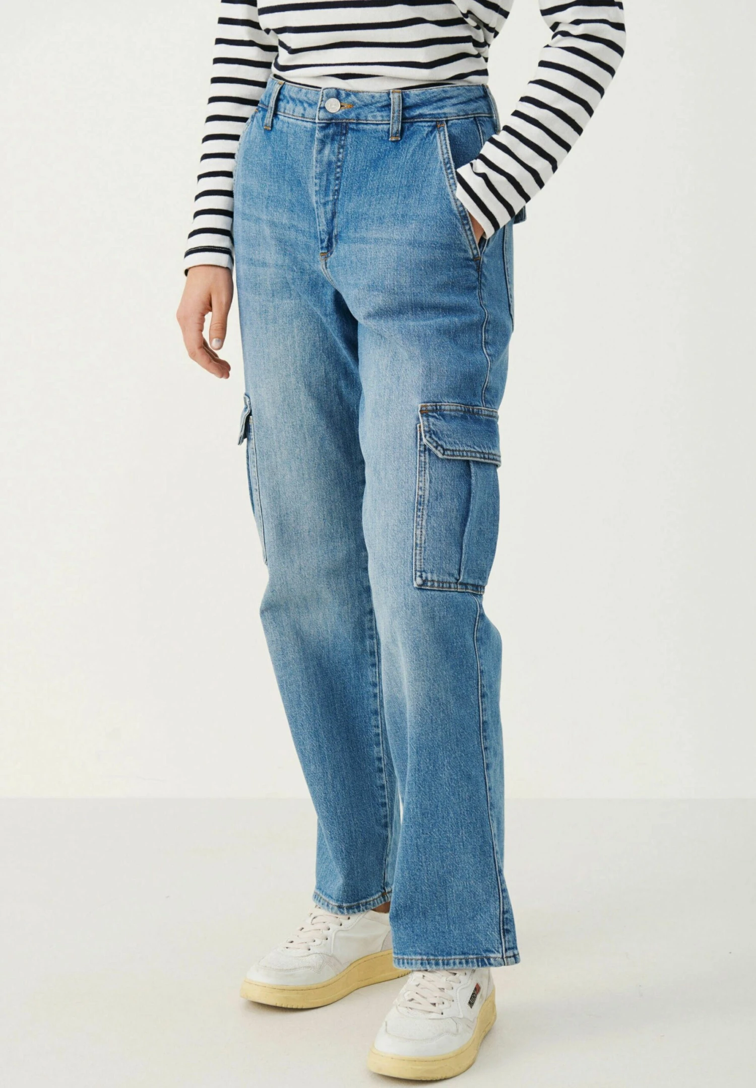 Part Two Vinka - Longsleeve - Dark Navy Stripe - Image 5