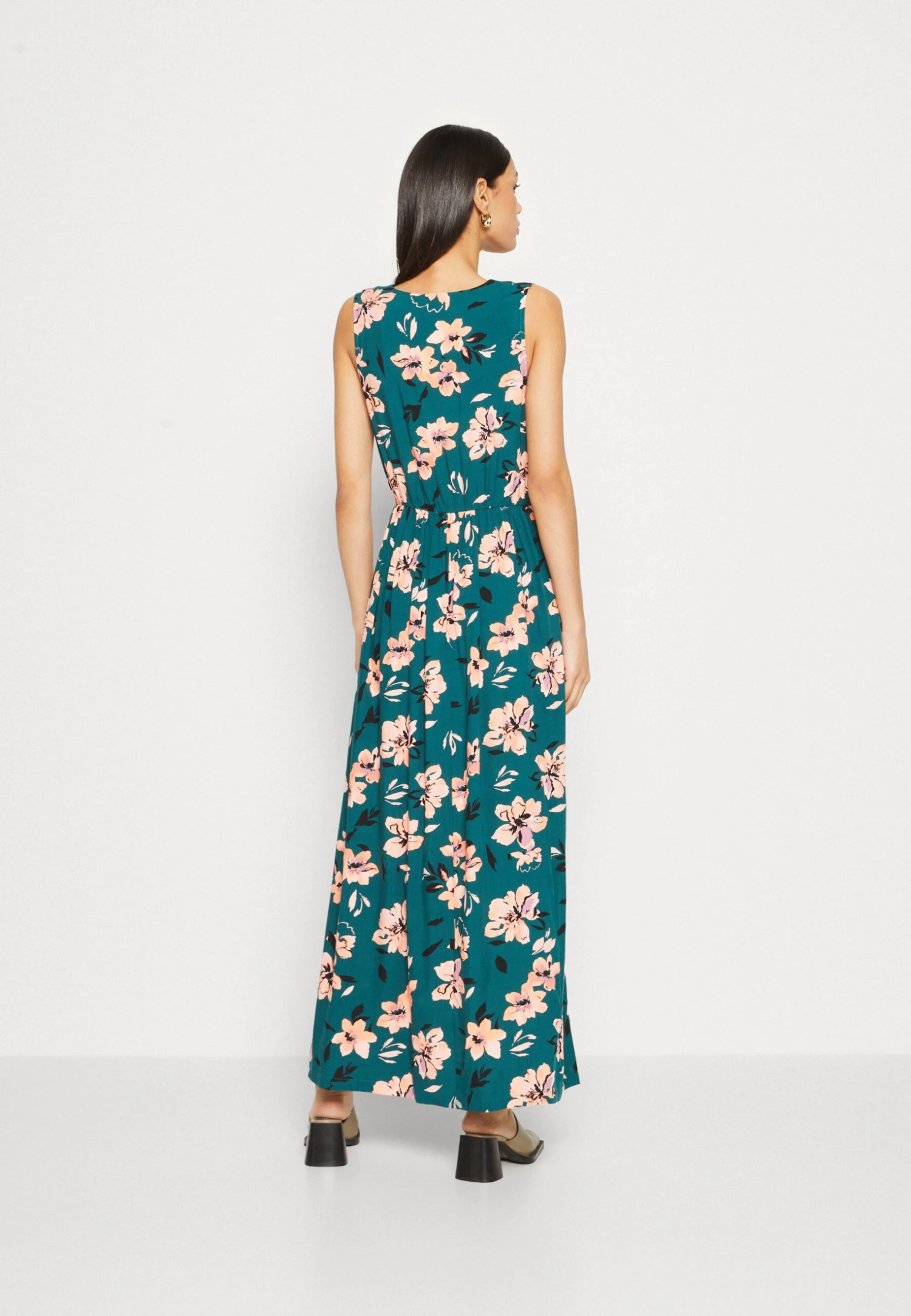 Anna Field Maxi-Jurk - Dark Green/Pink - Image 3