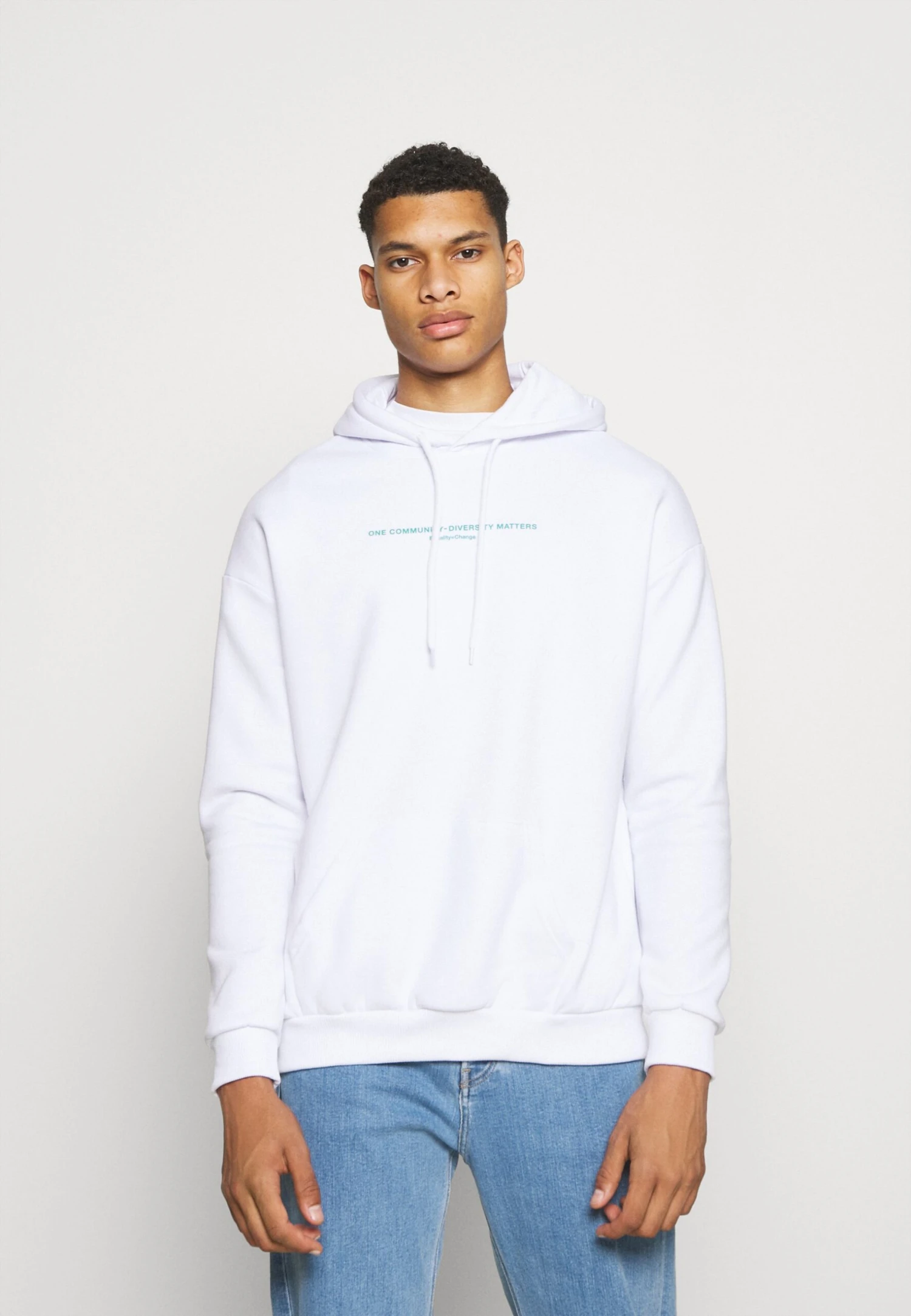 YOURTURN Unisex - Hoodie - White - Image 3