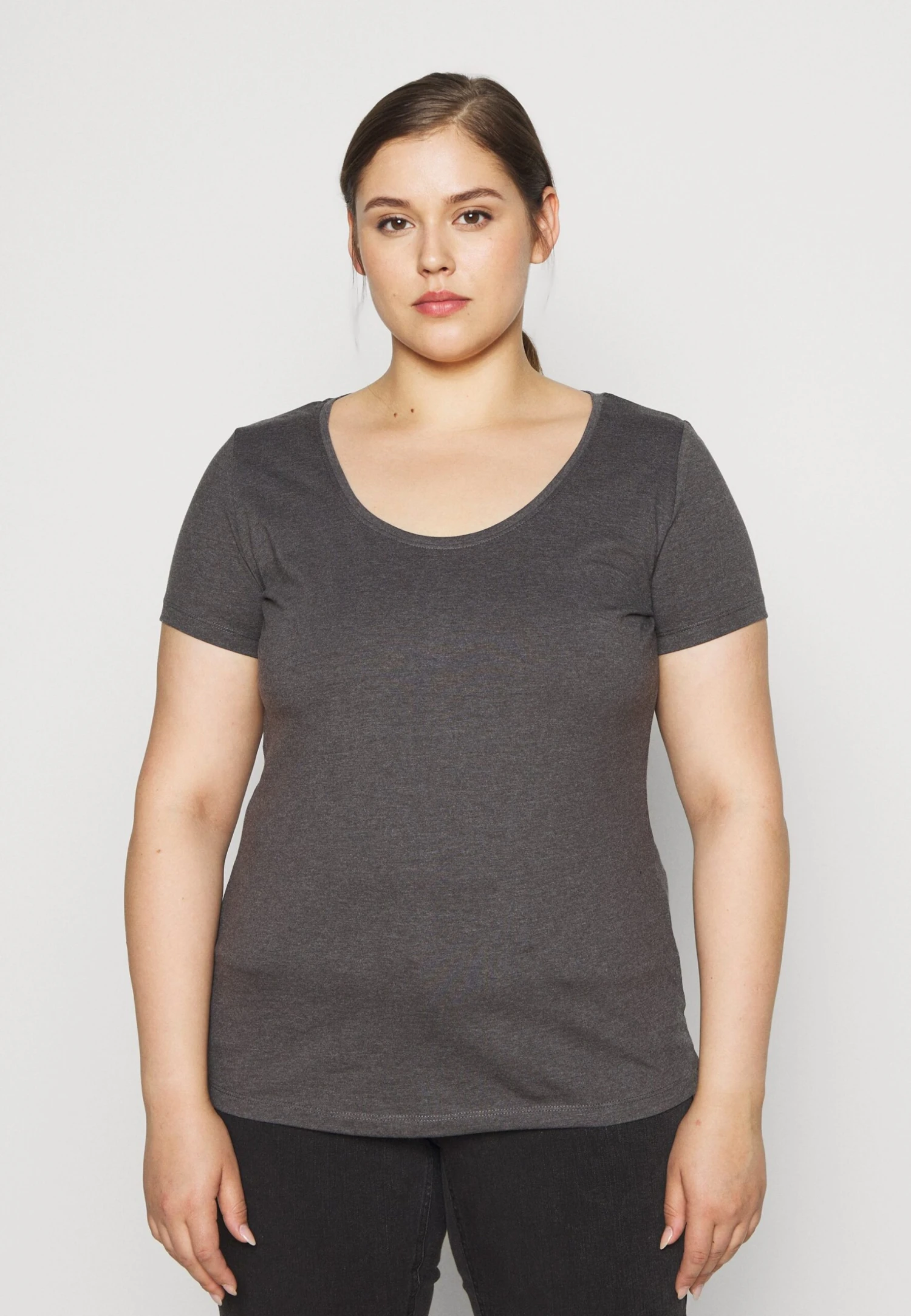 3Er Pack- T-Shirt Basic - White/Black/Dark Grey - Image 3