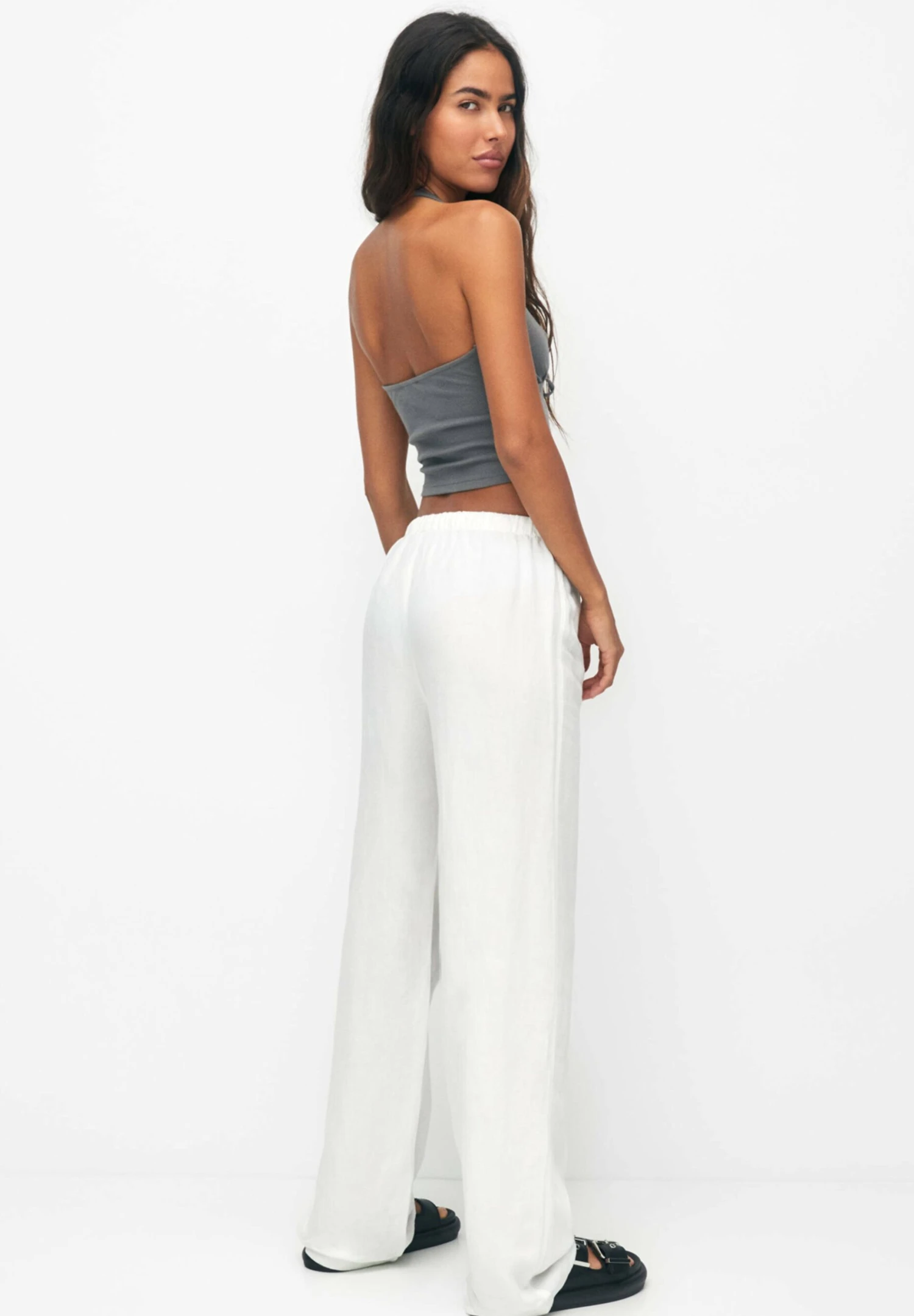 PULL & BEAR Flowing Faded - Broek - White - Image 3