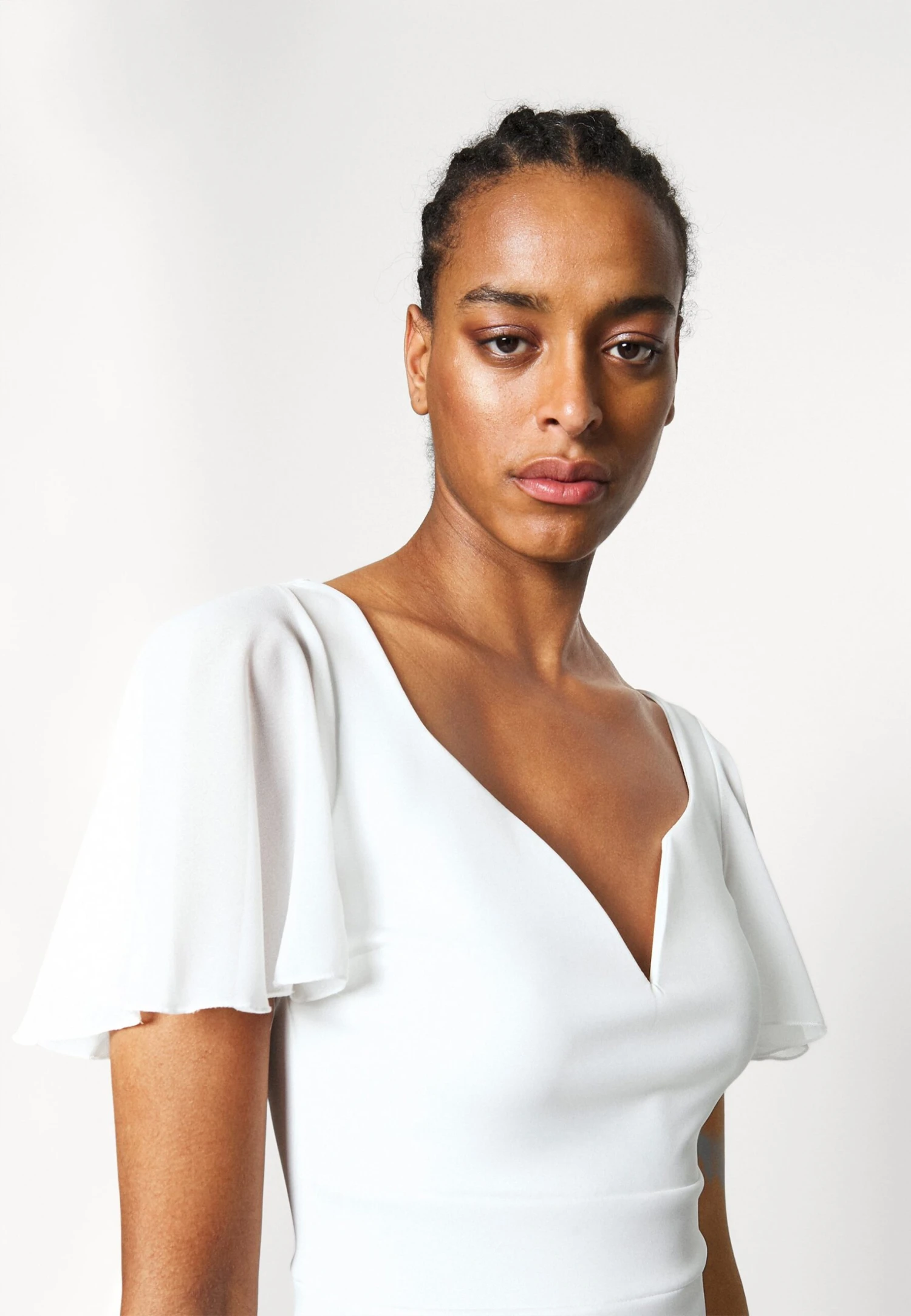 Lembera Sleeve Midi Dress - Etui-Jurk - White - Image 4