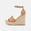 Steve Madden Sivian - Sandalen Met Hoge Hak - Camel