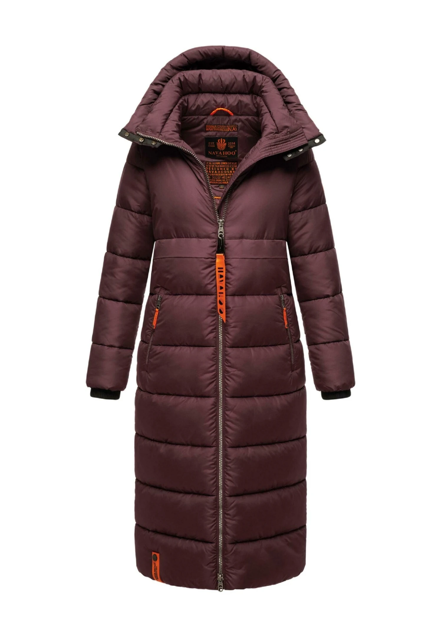 Navahoo Kristallblume - Winterjas - Dark Red Melange