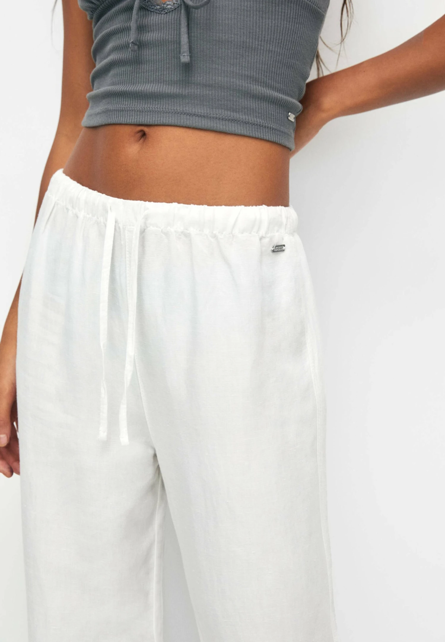 PULL & BEAR Flowing Faded - Broek - White - Image 4