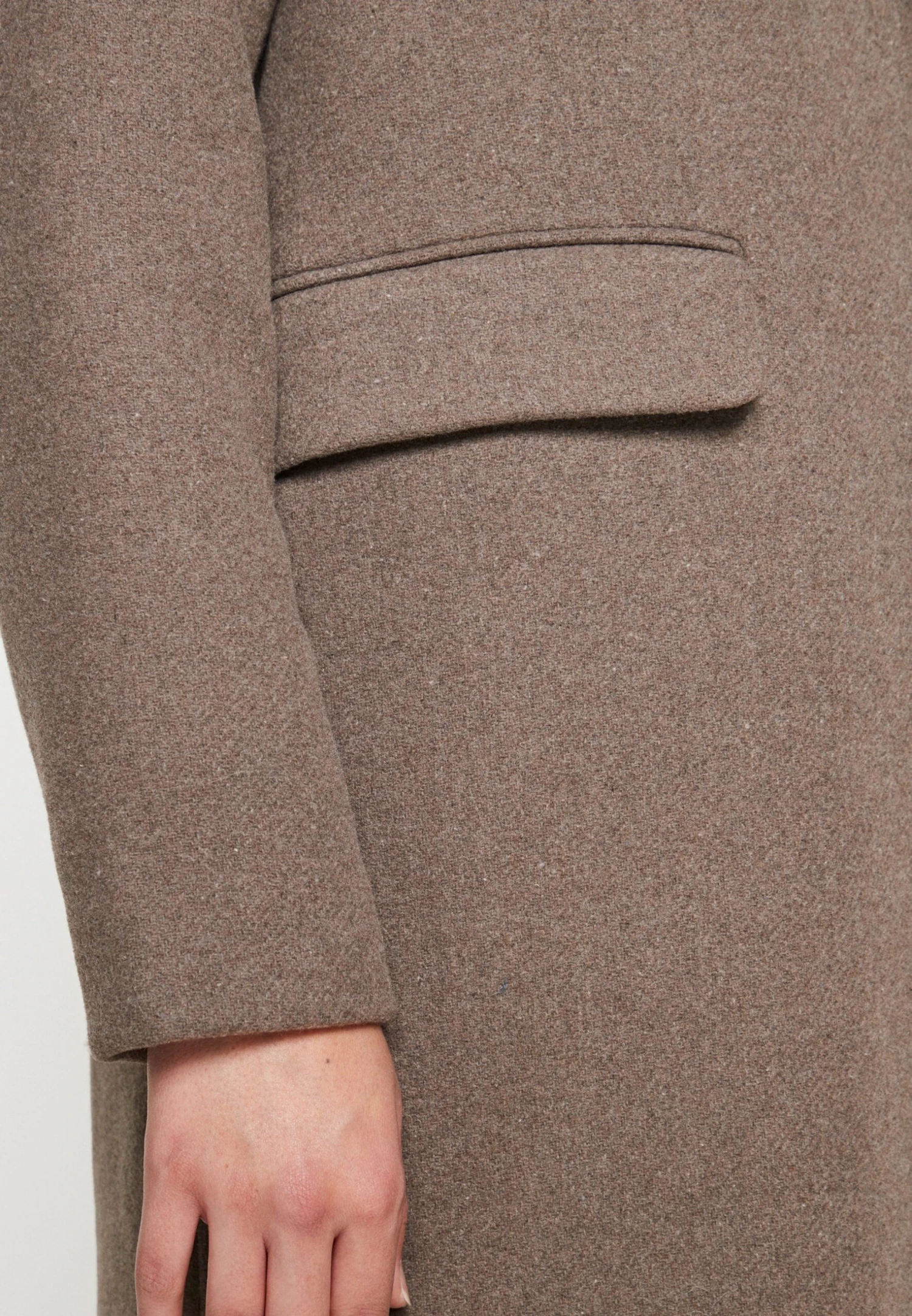 Vero Moda Vmvenetavega Long Wool Coat - Mantel - Chocolate Chip/Solid - Image 6