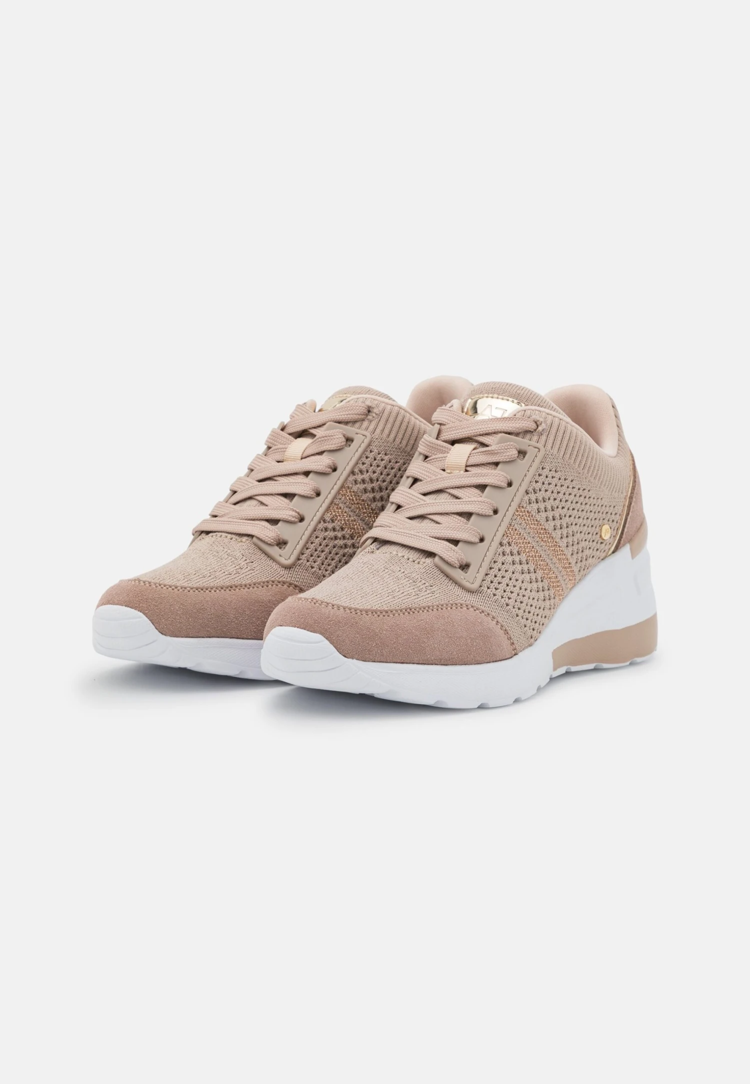 Anna Field Leather Mix - Sneakers Laag - Beige - Image 3