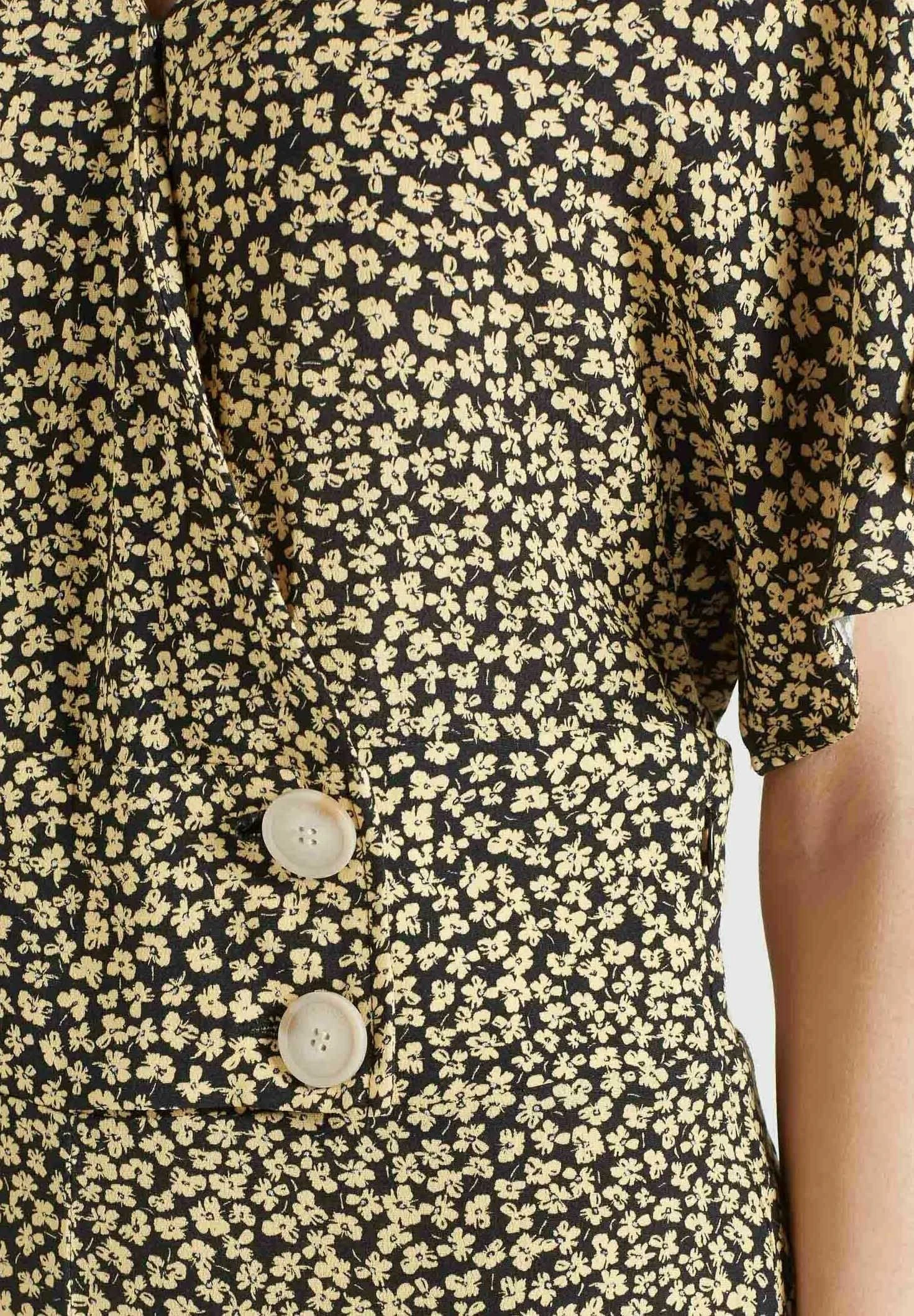 Khujo Borgia - Jumpsuit - Schwarz-Gelb Geblümt - Image 7