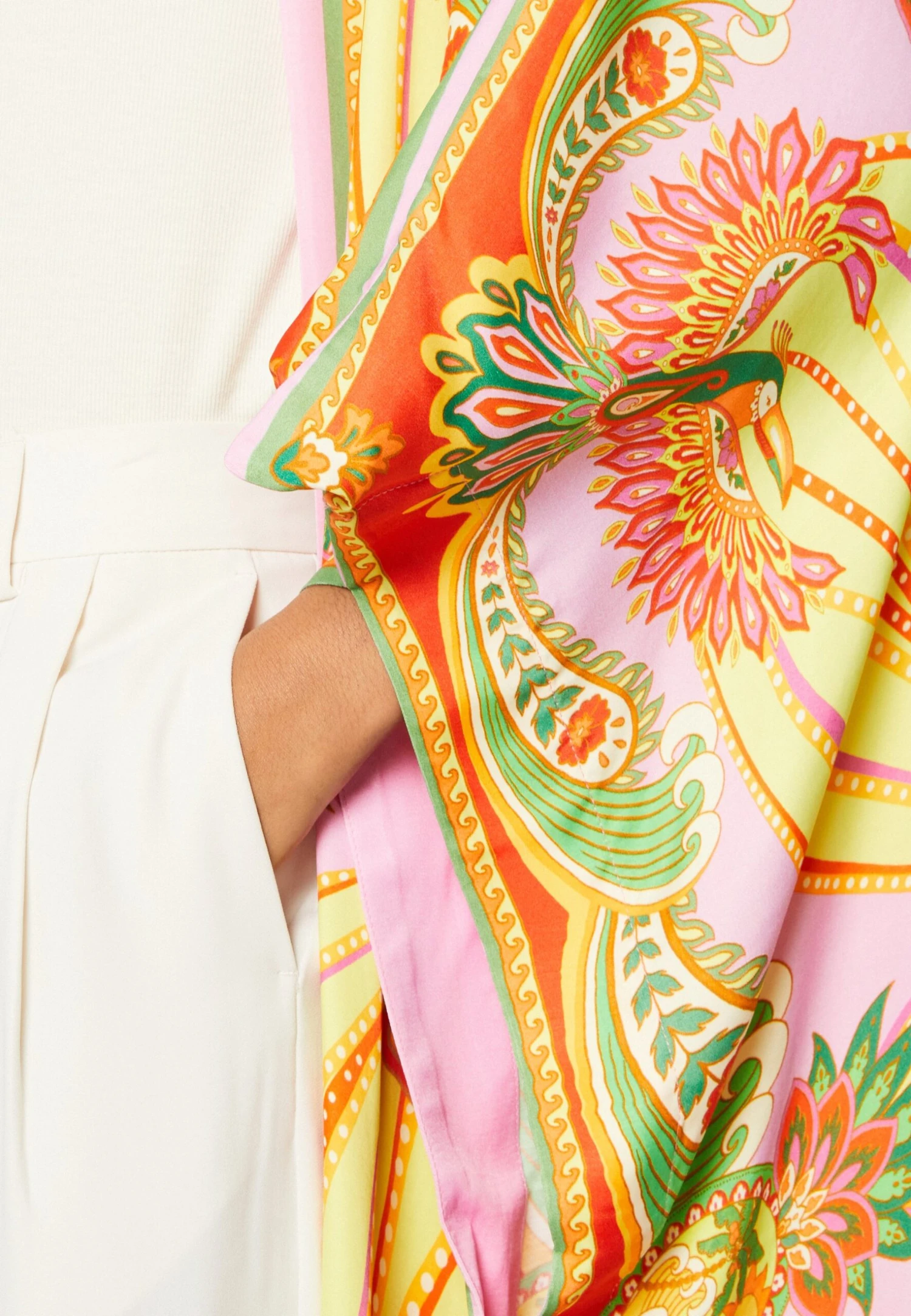 Farm Rio Beach Toucans Scarf Kimono - Lichte Jas - Multicolor - Image 6