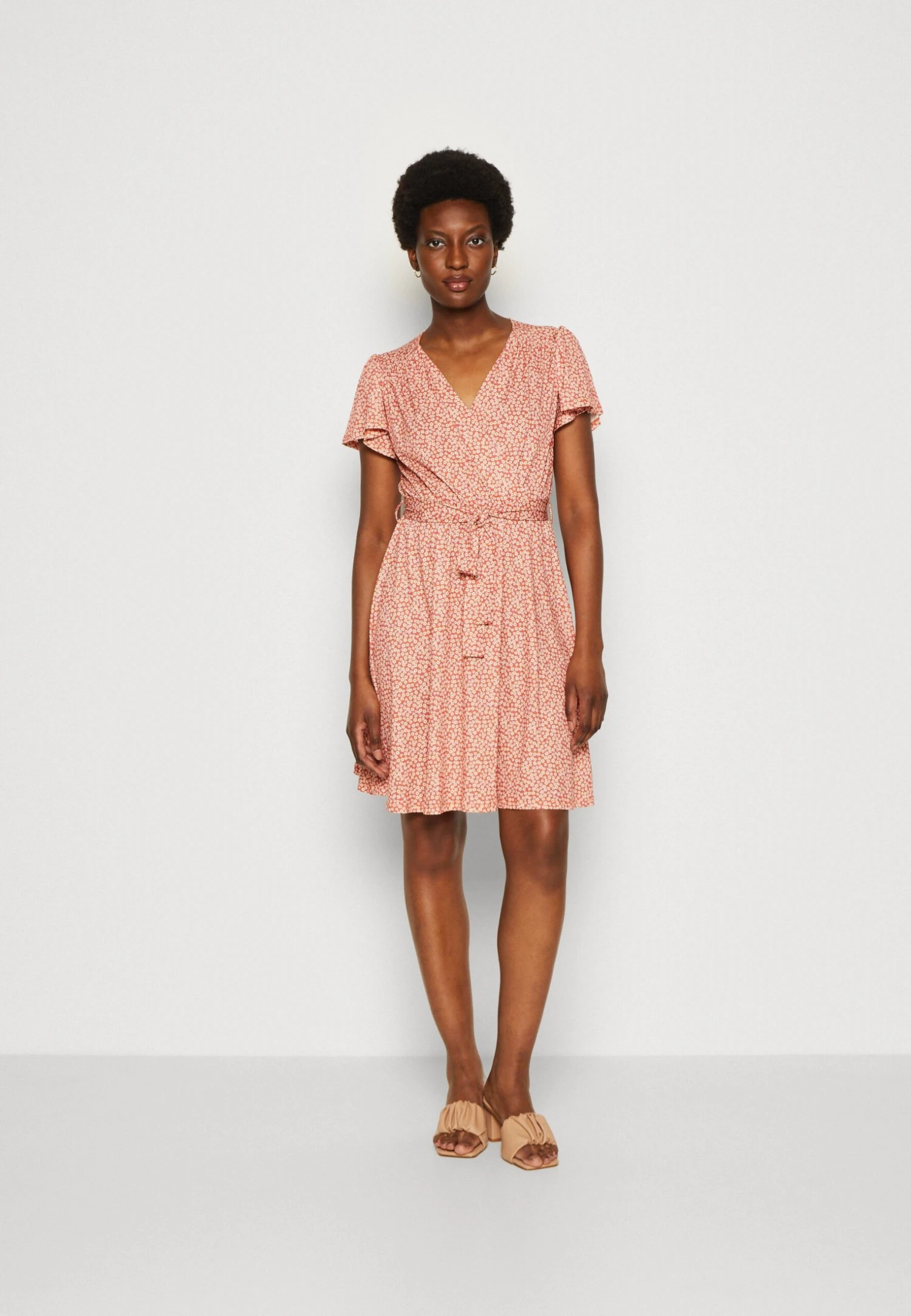 Anna Field Jurk - Brown/White - Image 3