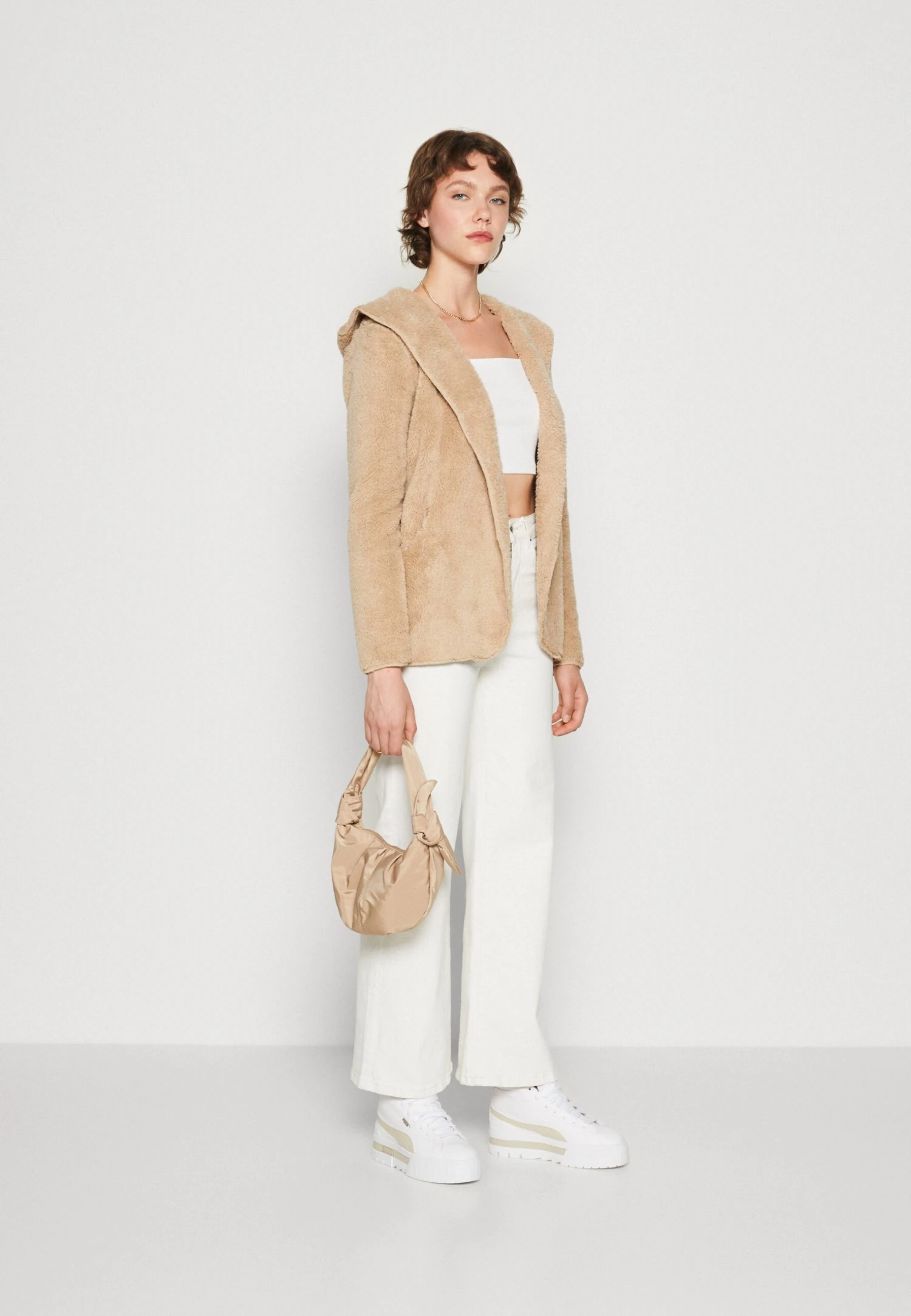 ONLY Onlcontact Hood Sherpa Coat - Lichte Jas - Humus - Image 2