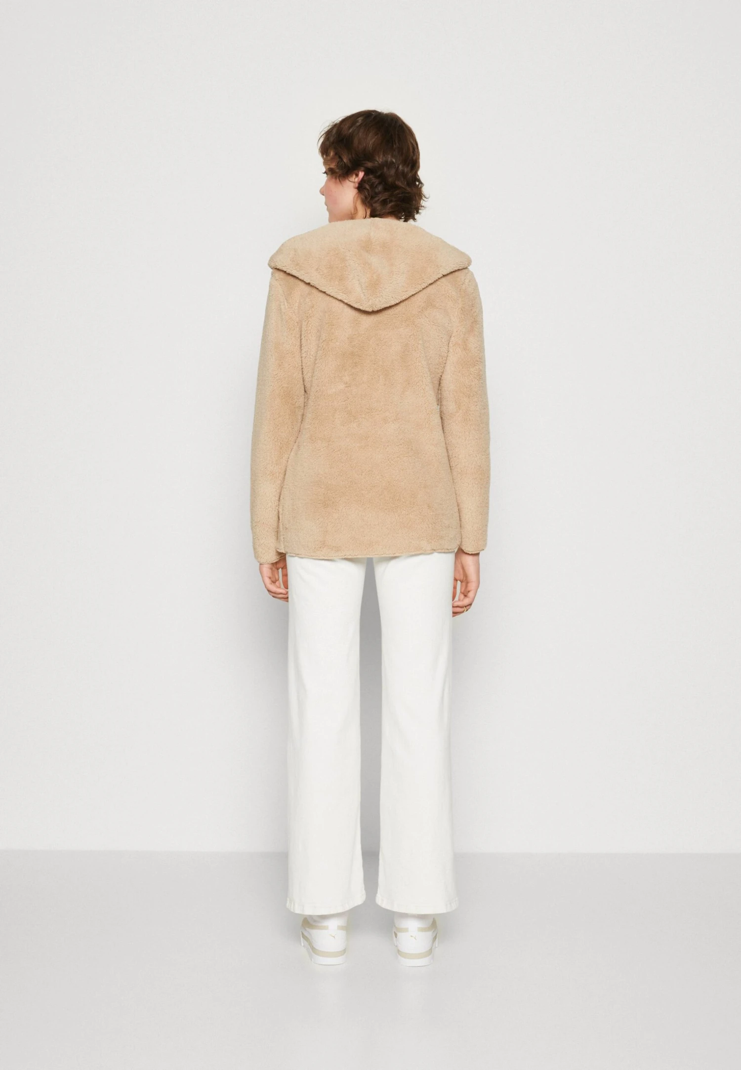 ONLY Onlcontact Hood Sherpa Coat - Lichte Jas - Humus - Image 3