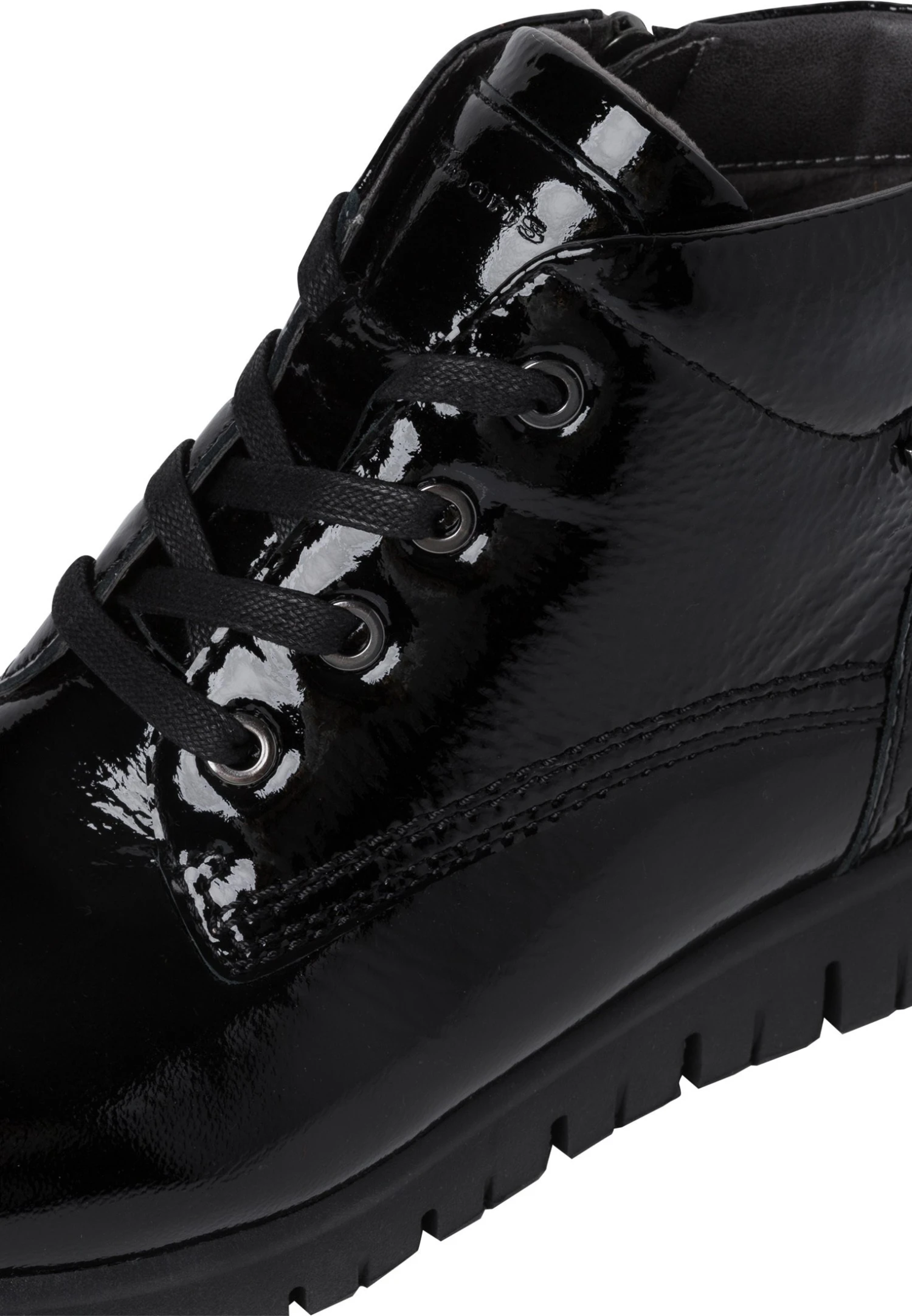 Tamaris Comfort - Enkellaarsjes Met Plateauzool - Black Patent - Image 6
