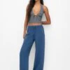PULL & BEAR Flowing Faded - Broek - Blue