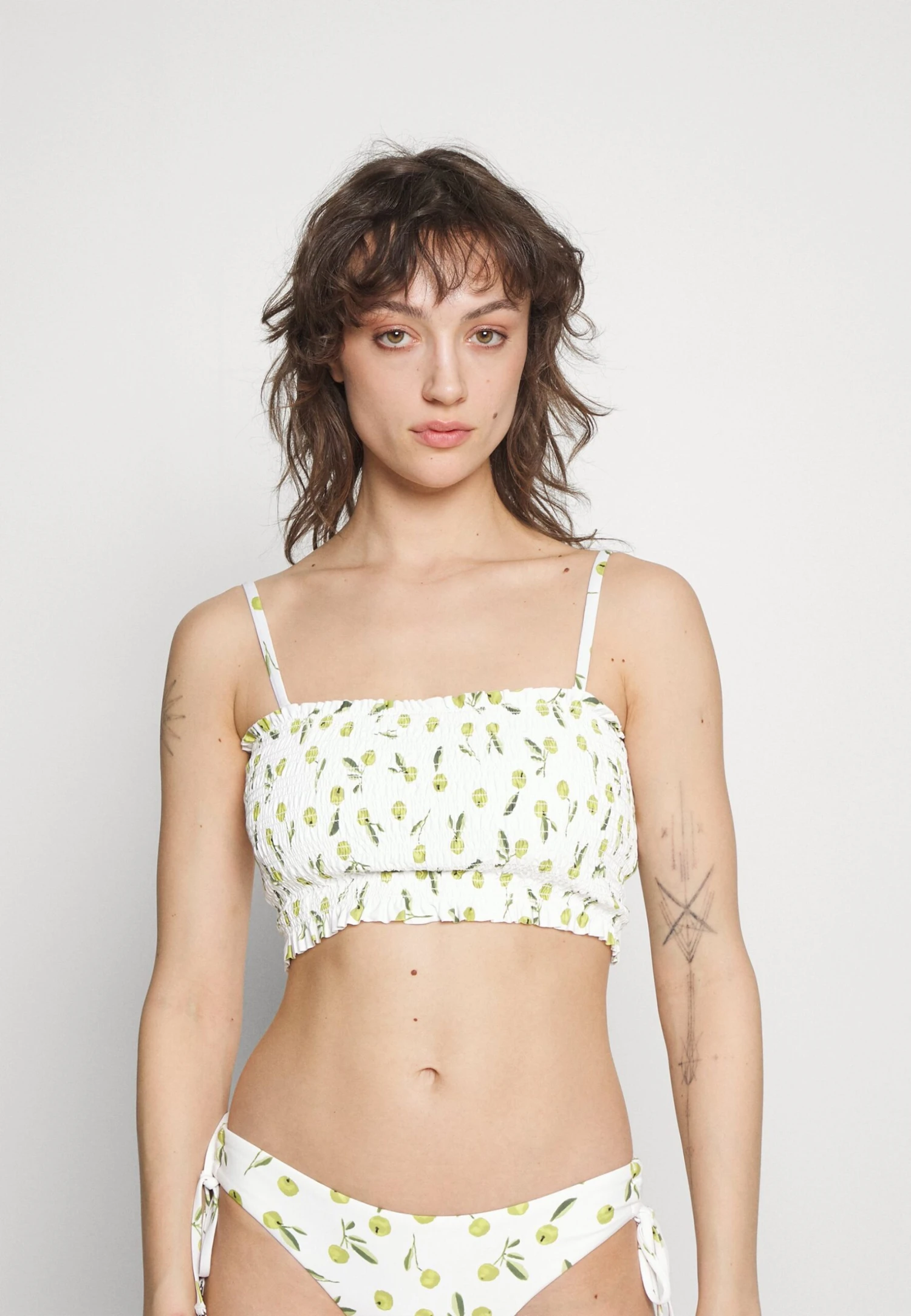 Seafolly Summer Crush Shirred Long Line Bandeau - Bikinitop - Off-White - Image 3