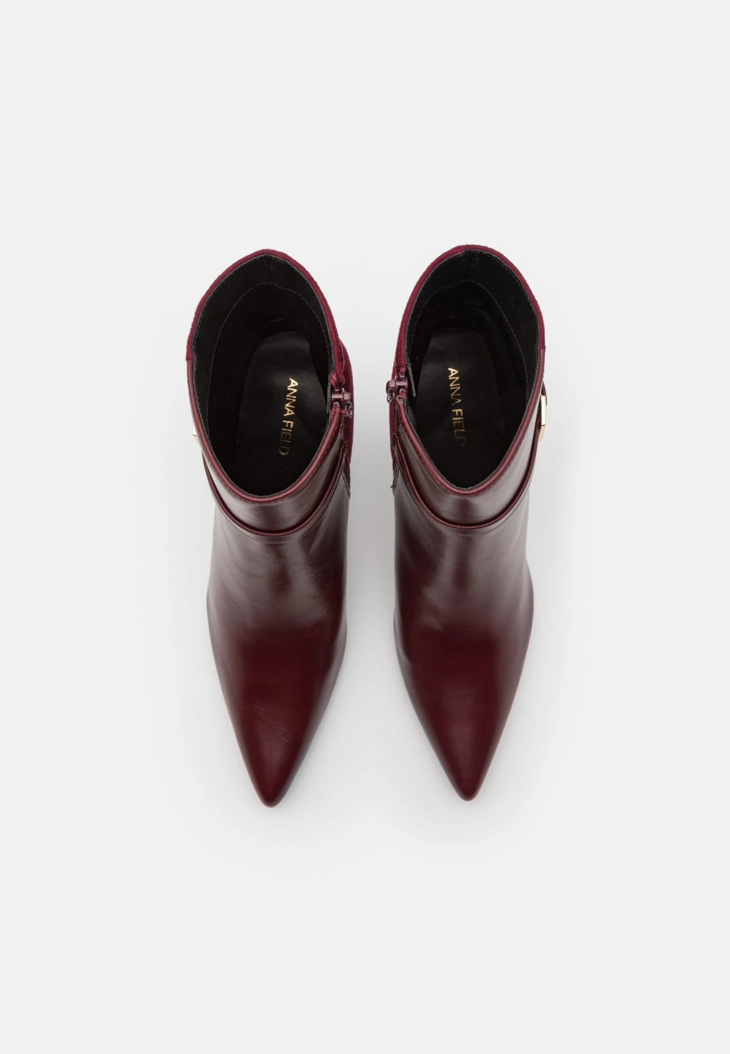 Anna Field Enkellaarsjes Met Hoge Hak - Bordeaux - Image 5