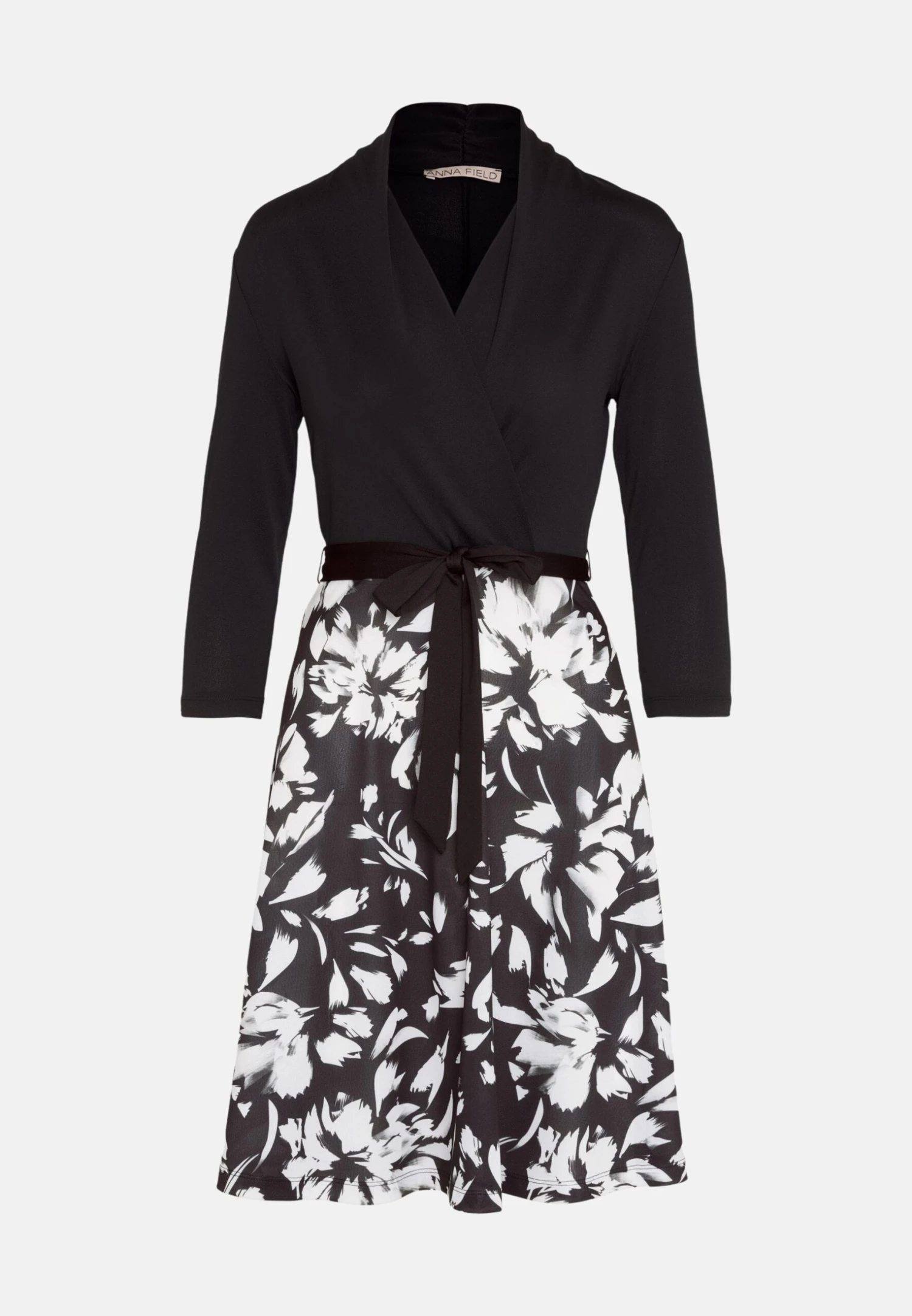 Anna Field Jerseyjurk - Black/White - Image 5