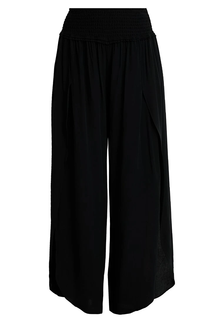 Seafolly Beach Basics Shirred Waist Wrap Pant - Strandaccessoire - Black - Image 4