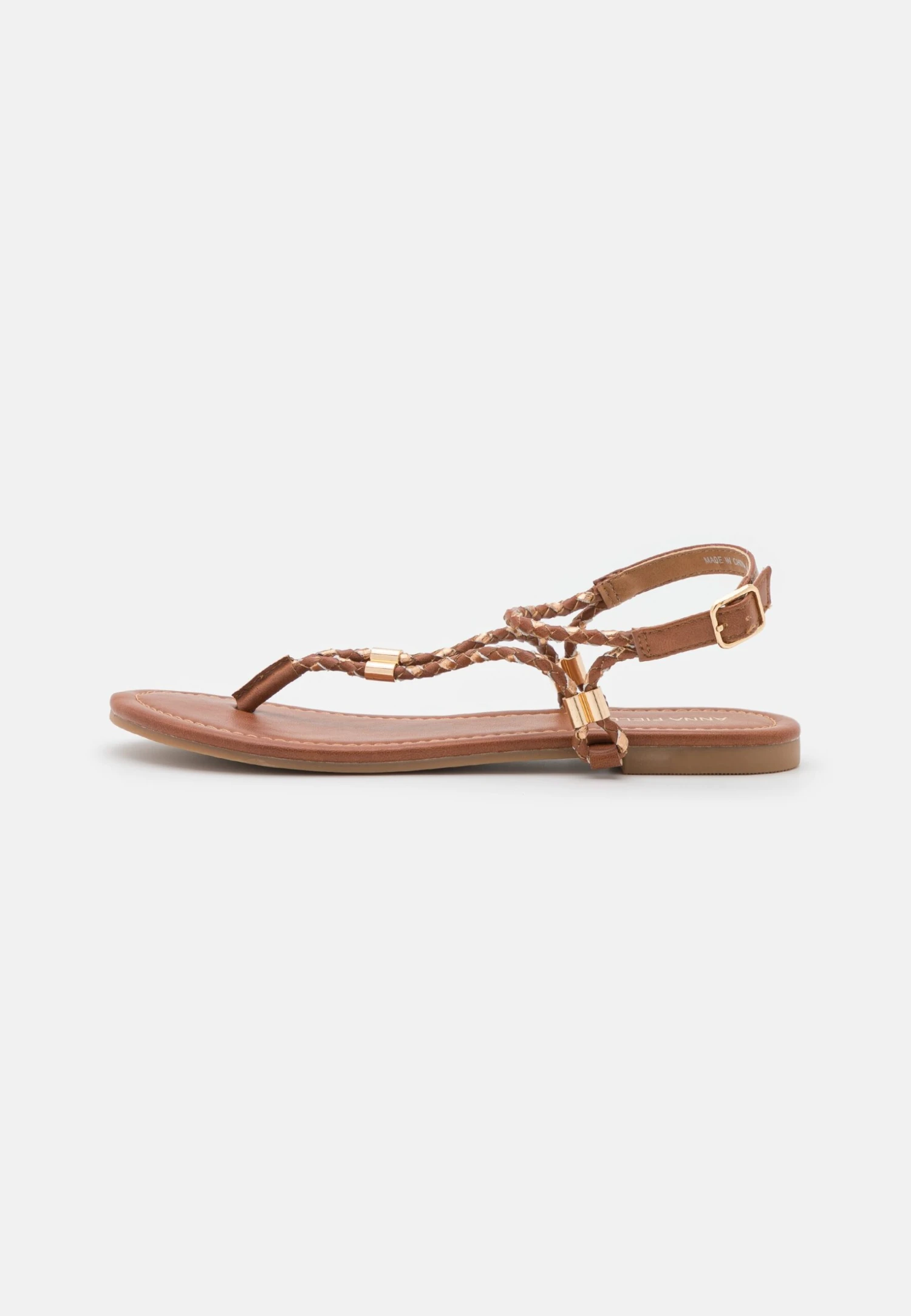 Anna Field Teensandalen - Cognac/Gold - Image 2