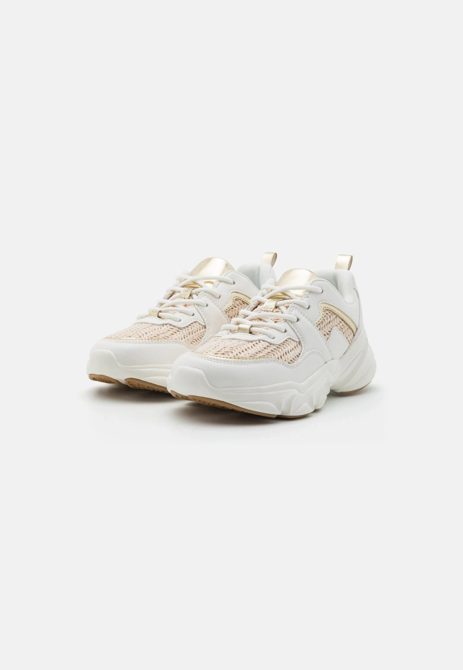 Anna Field Sneakers Laag - White/Gold - Image 3