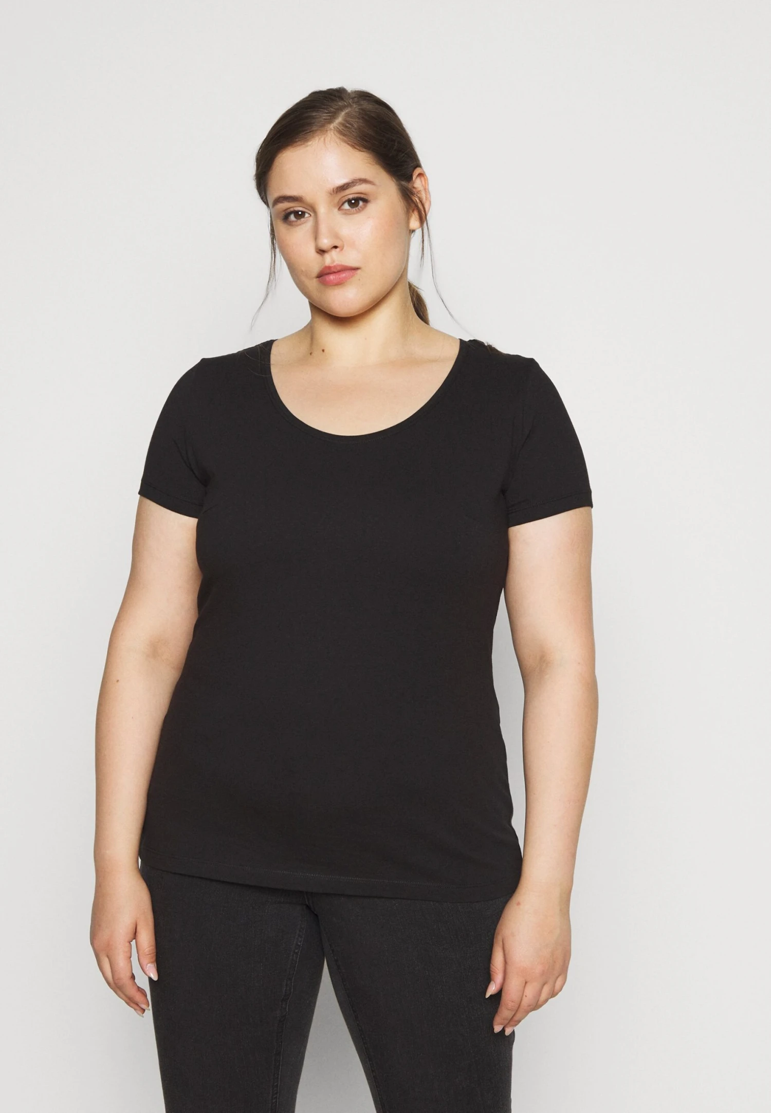 3Er Pack- T-Shirt Basic - White/Black/Dark Grey - Image 2