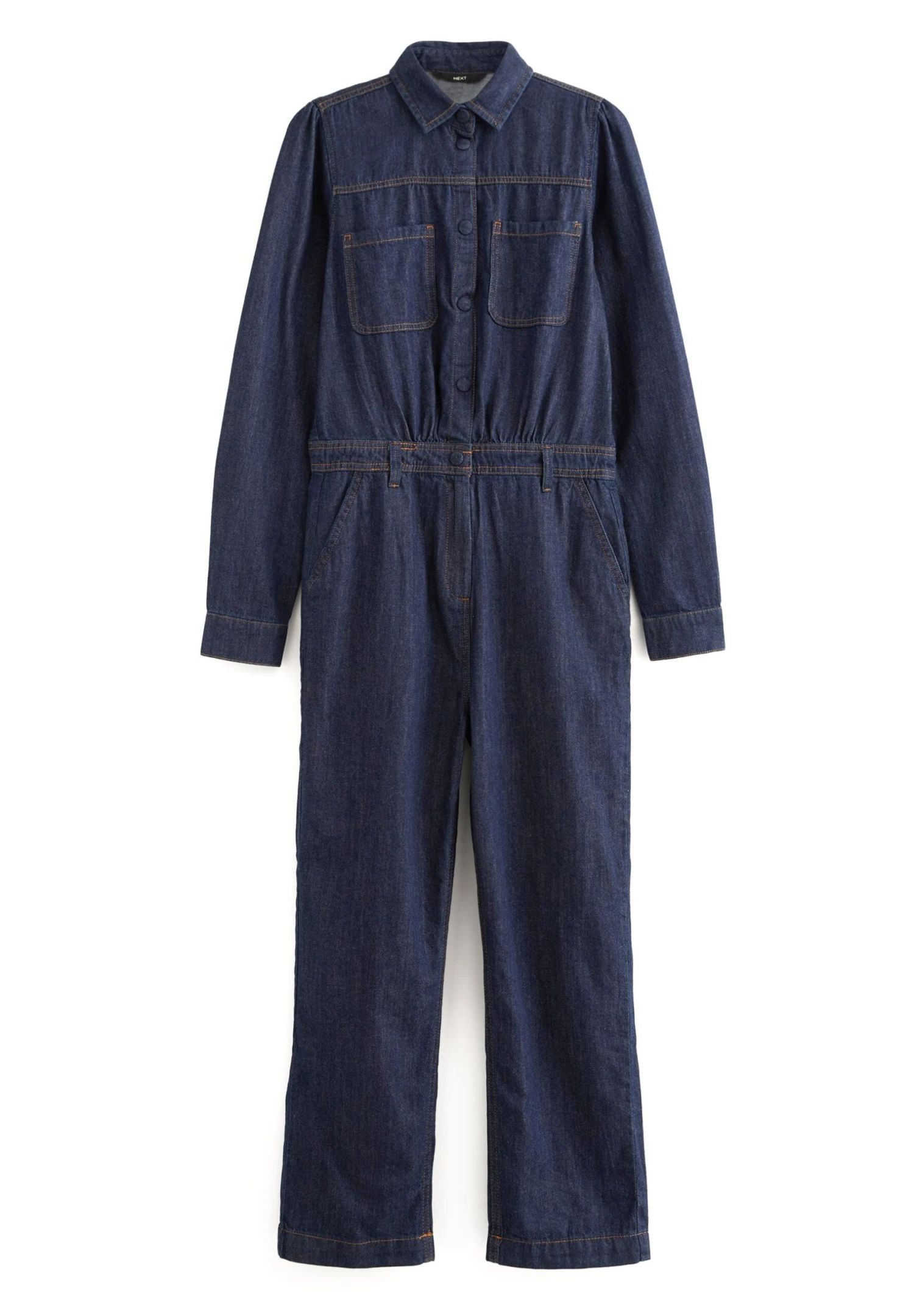 Next Button Through Boilersuit Petite - Jumpsuit - Rinse - Image 5